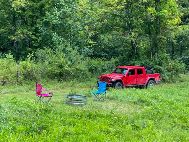 Fire Pit located at main camp site.