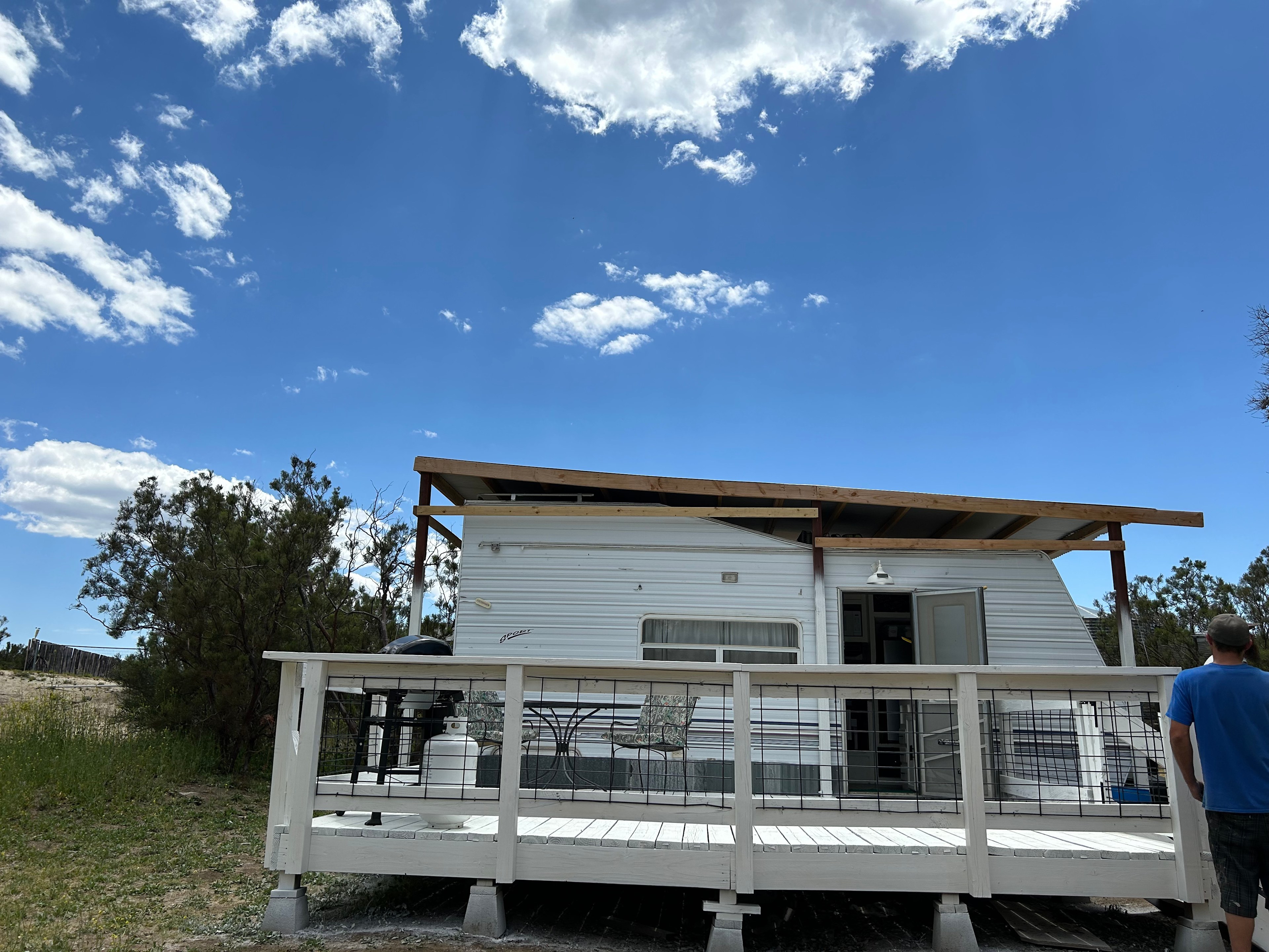 200 sq ft deck with propane grill