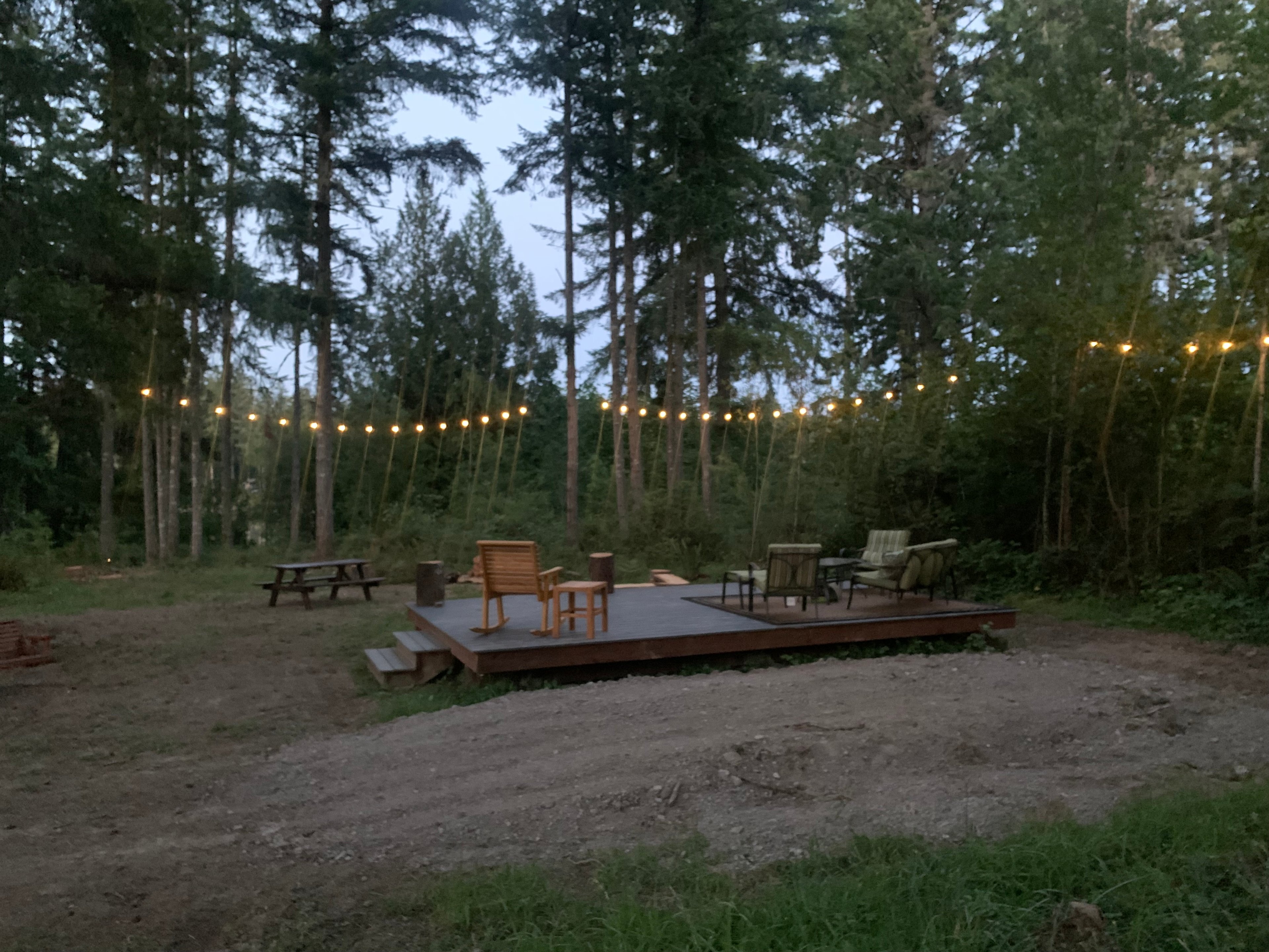 Remote controlled lights for evening hangouts