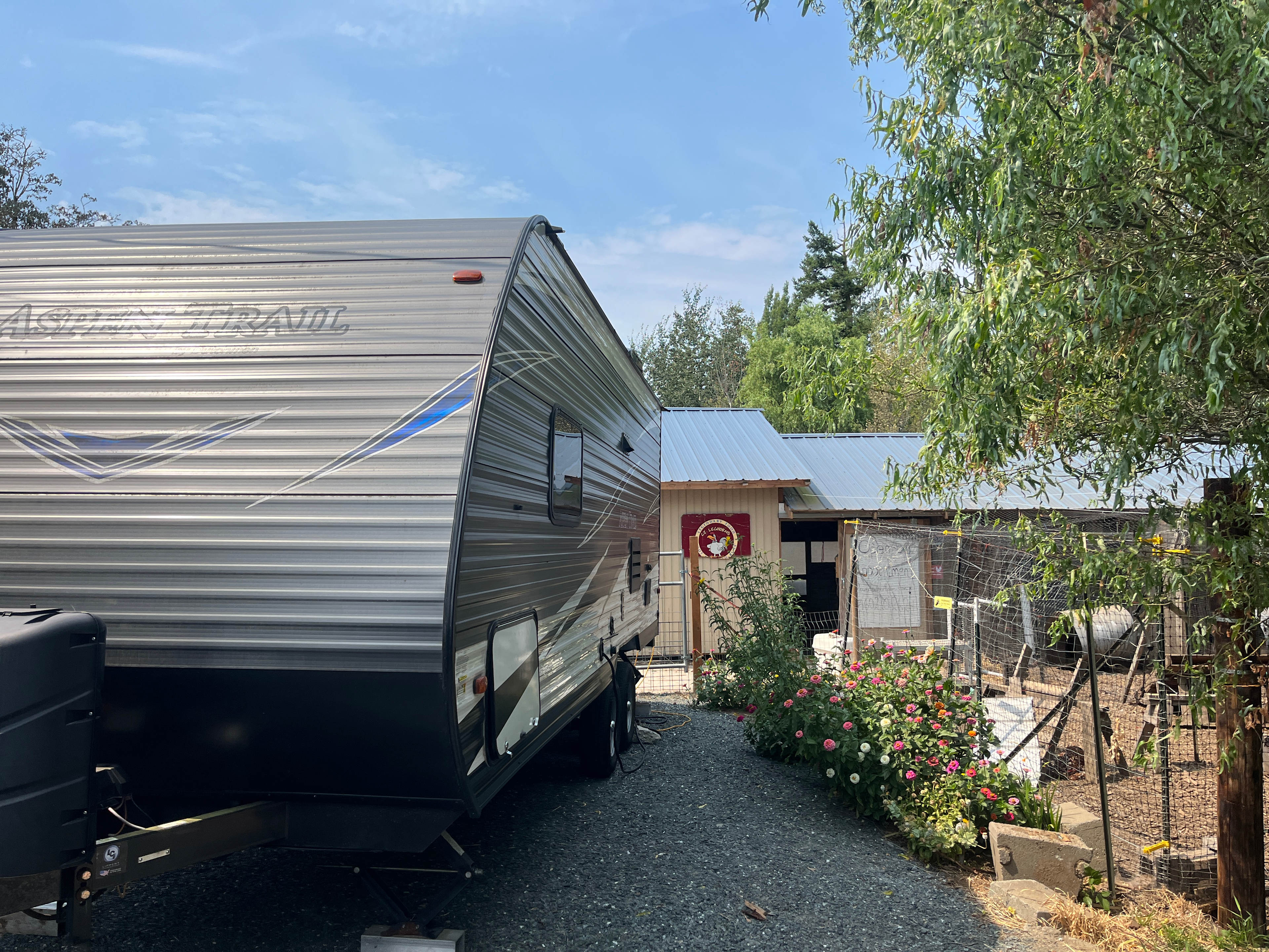 North side showing proximity to chicken runs. 