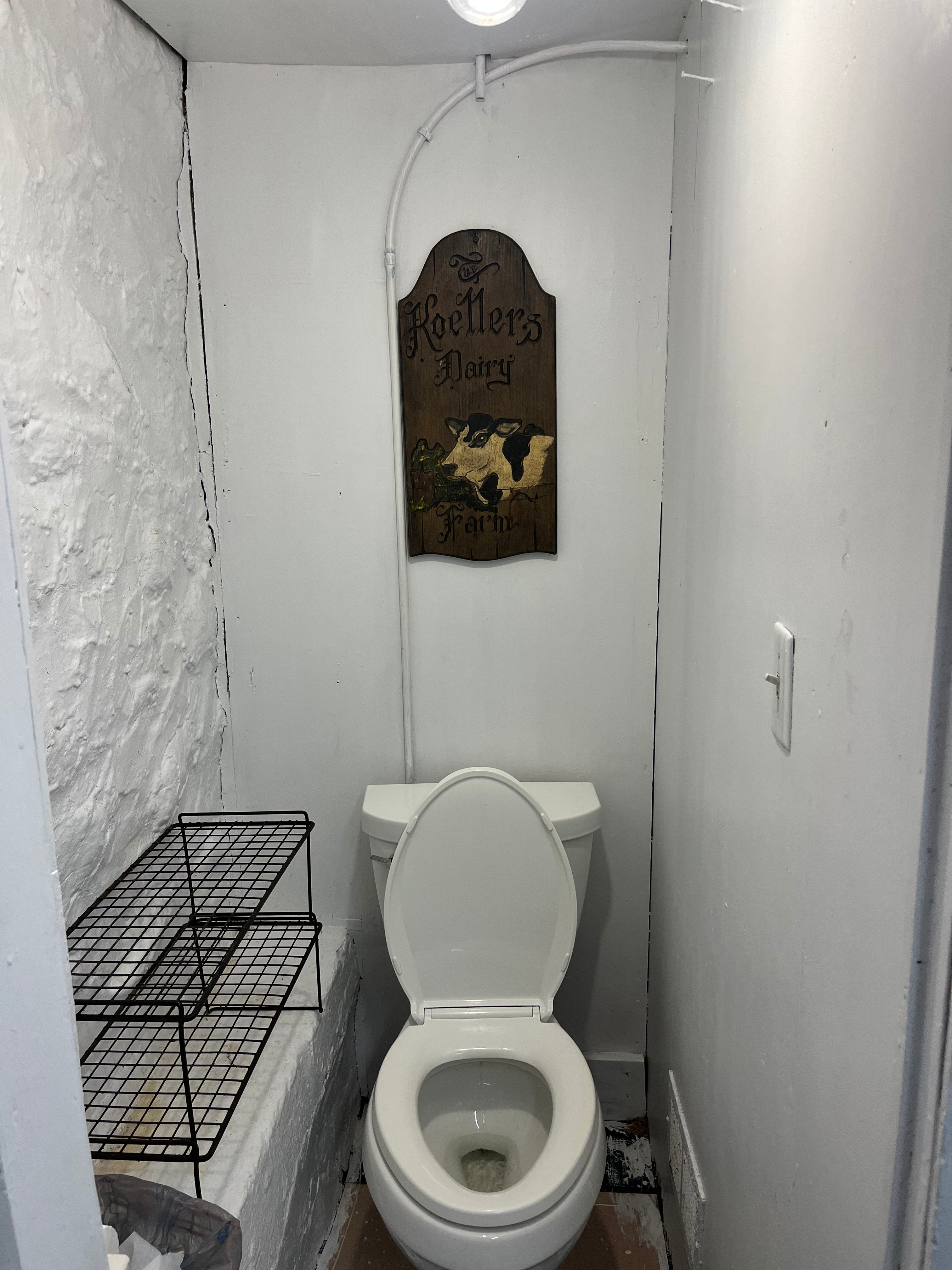 Toilet was very clean! Expected it to be worse from the rustic description posted and was pleasantly surprised.