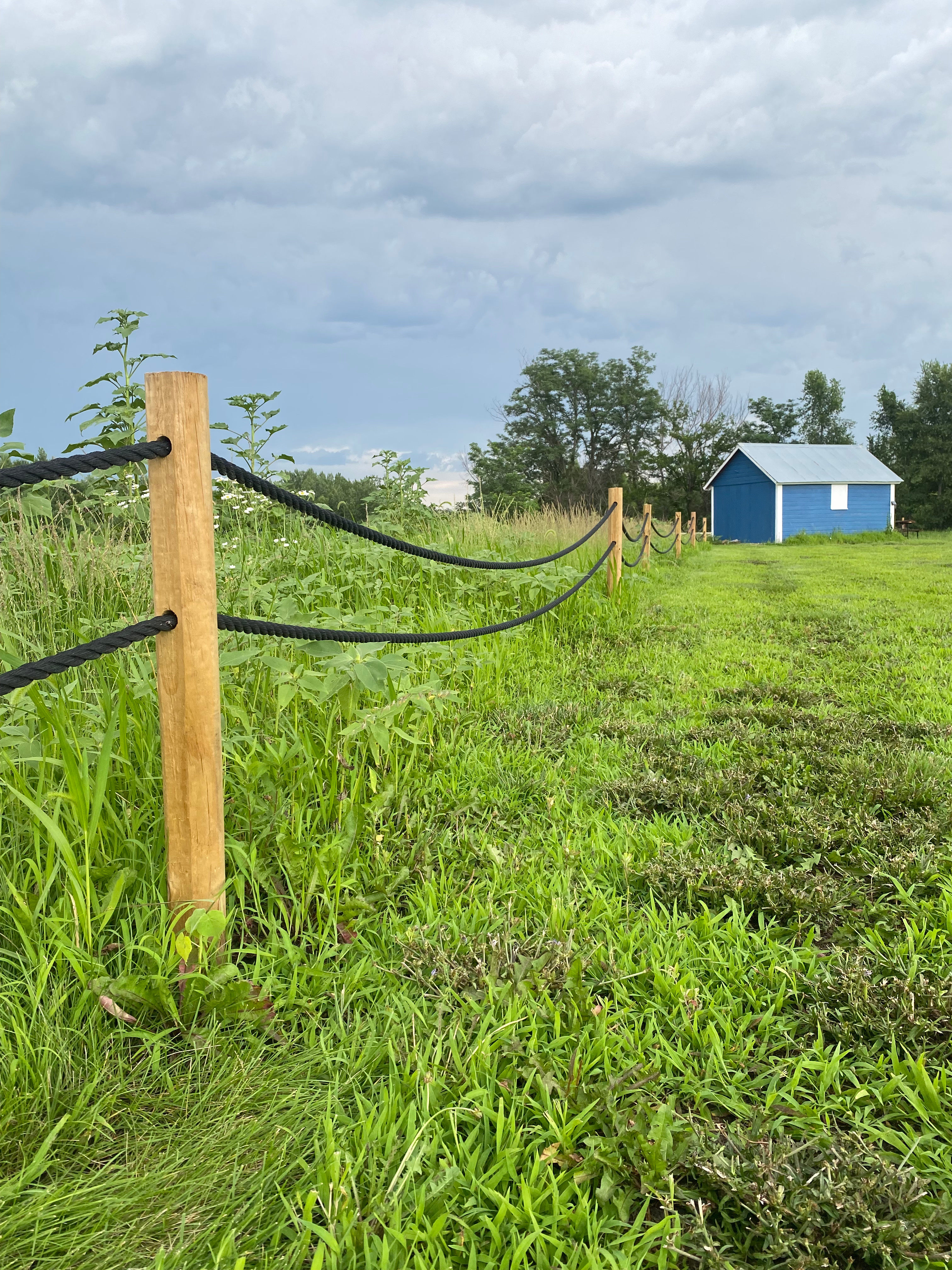 Rope Fence around the property