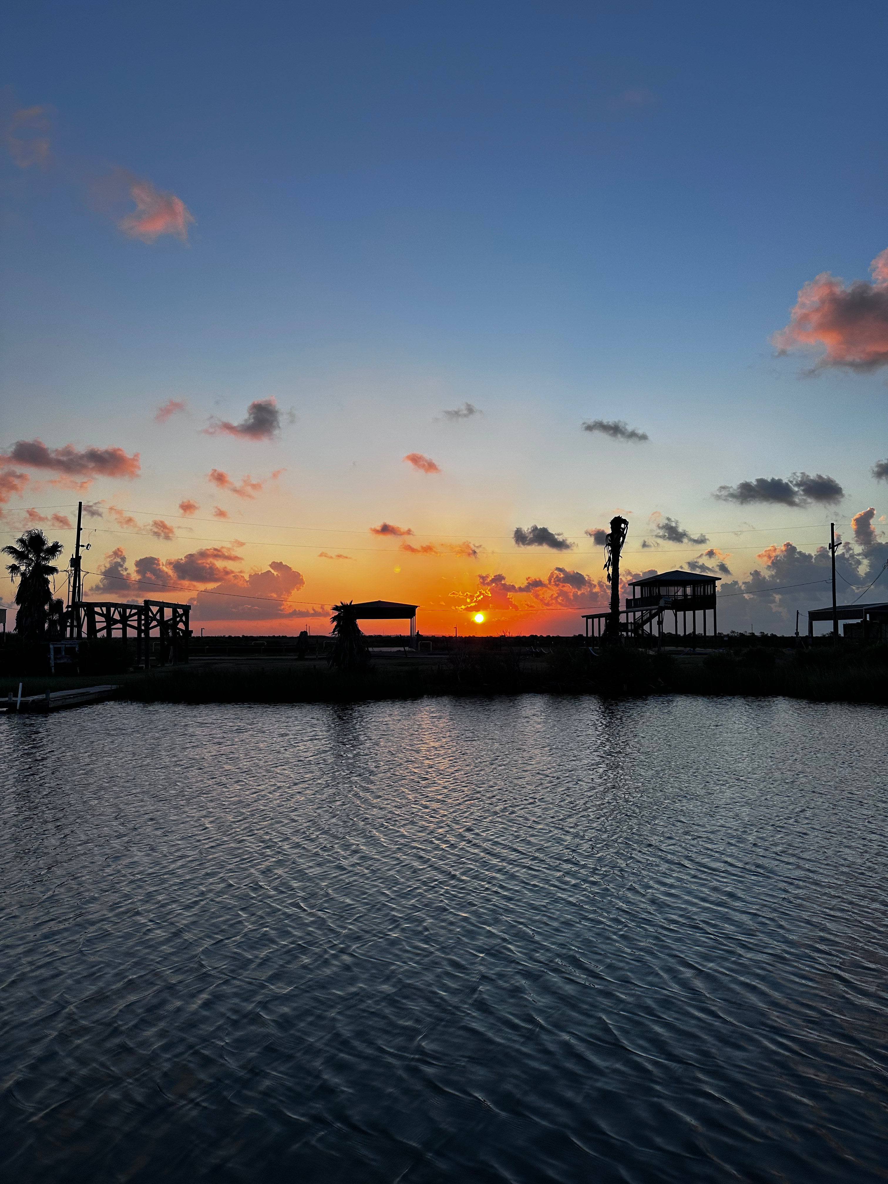 Sunrise from the site