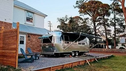 RV pad overlooking the water 