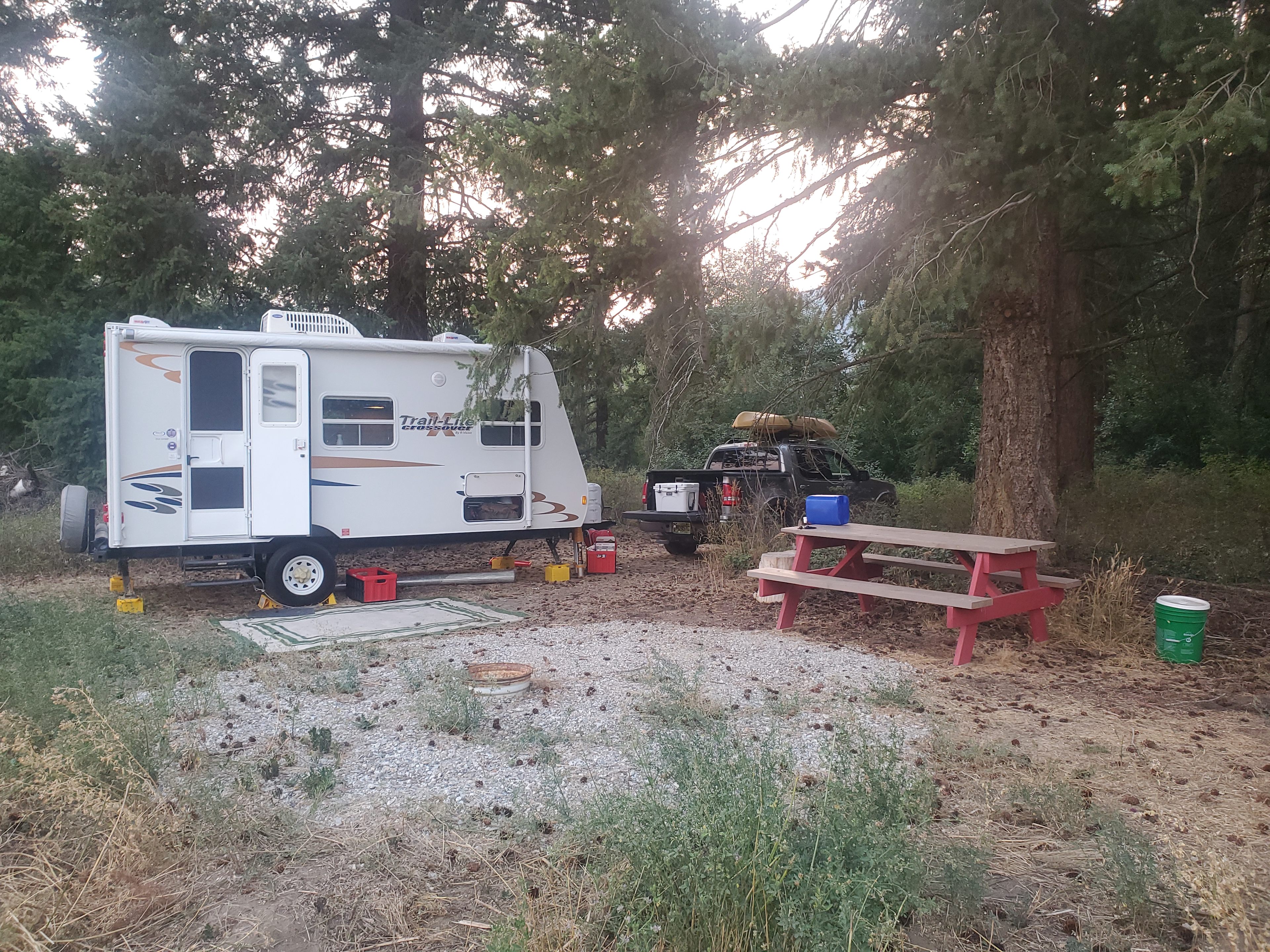 Private and large.  Easy flat spot.