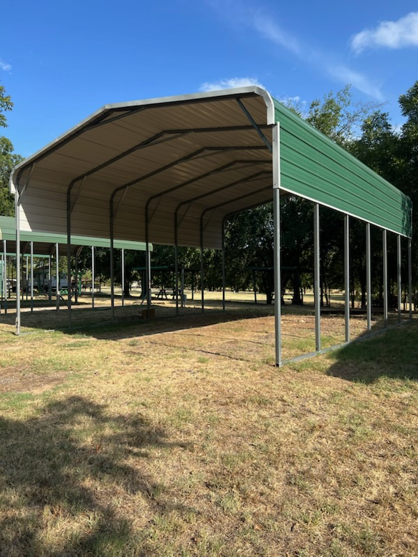 This is one of our covered RV Spaces at BRB. this is one of 5 spaces available.