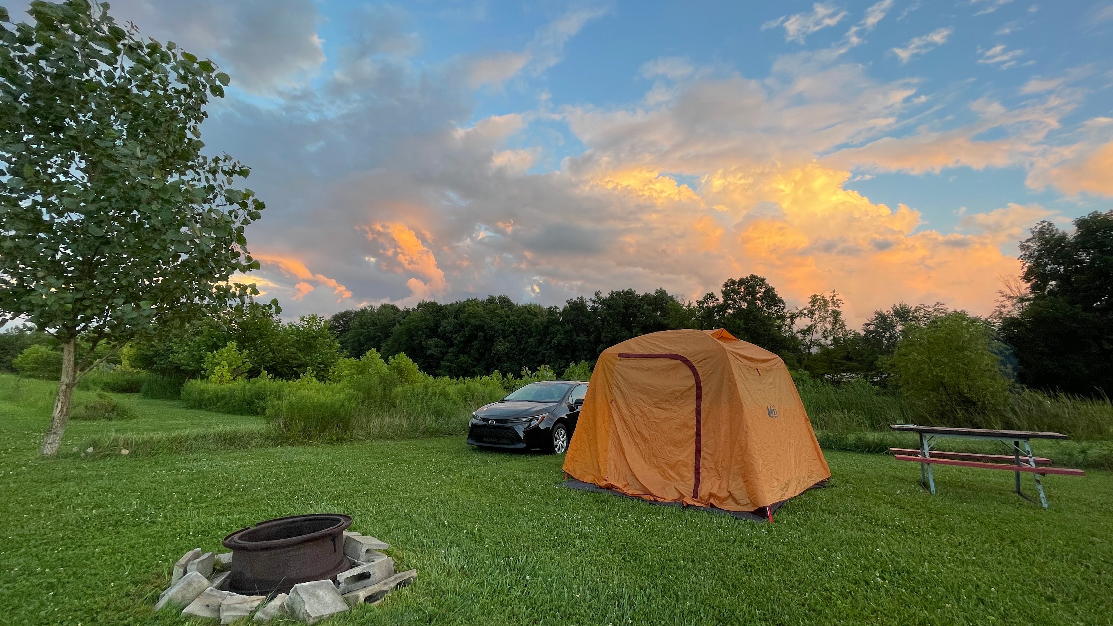 Grins & Pickin's CampFarm