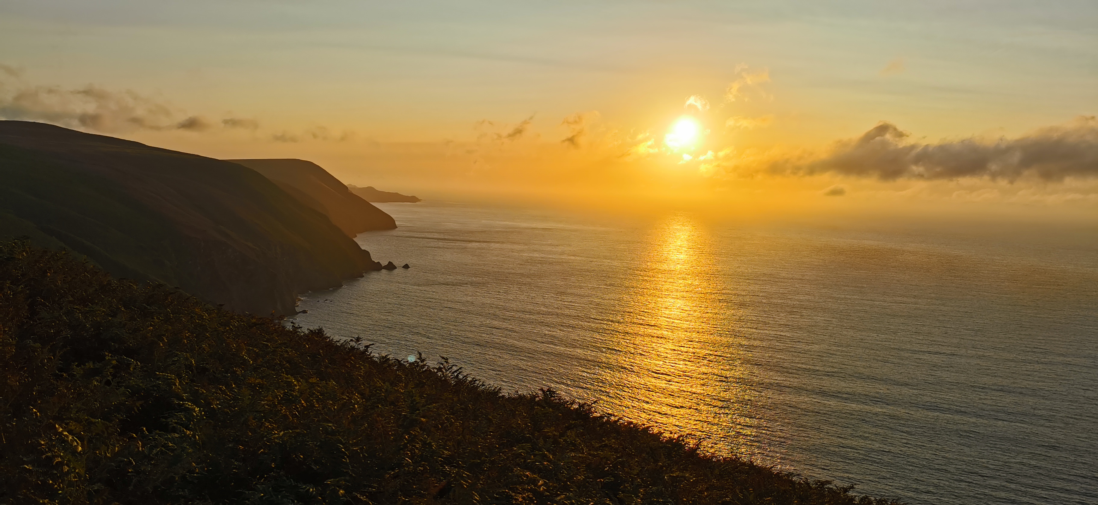 Beautiful sunset from the campsite 