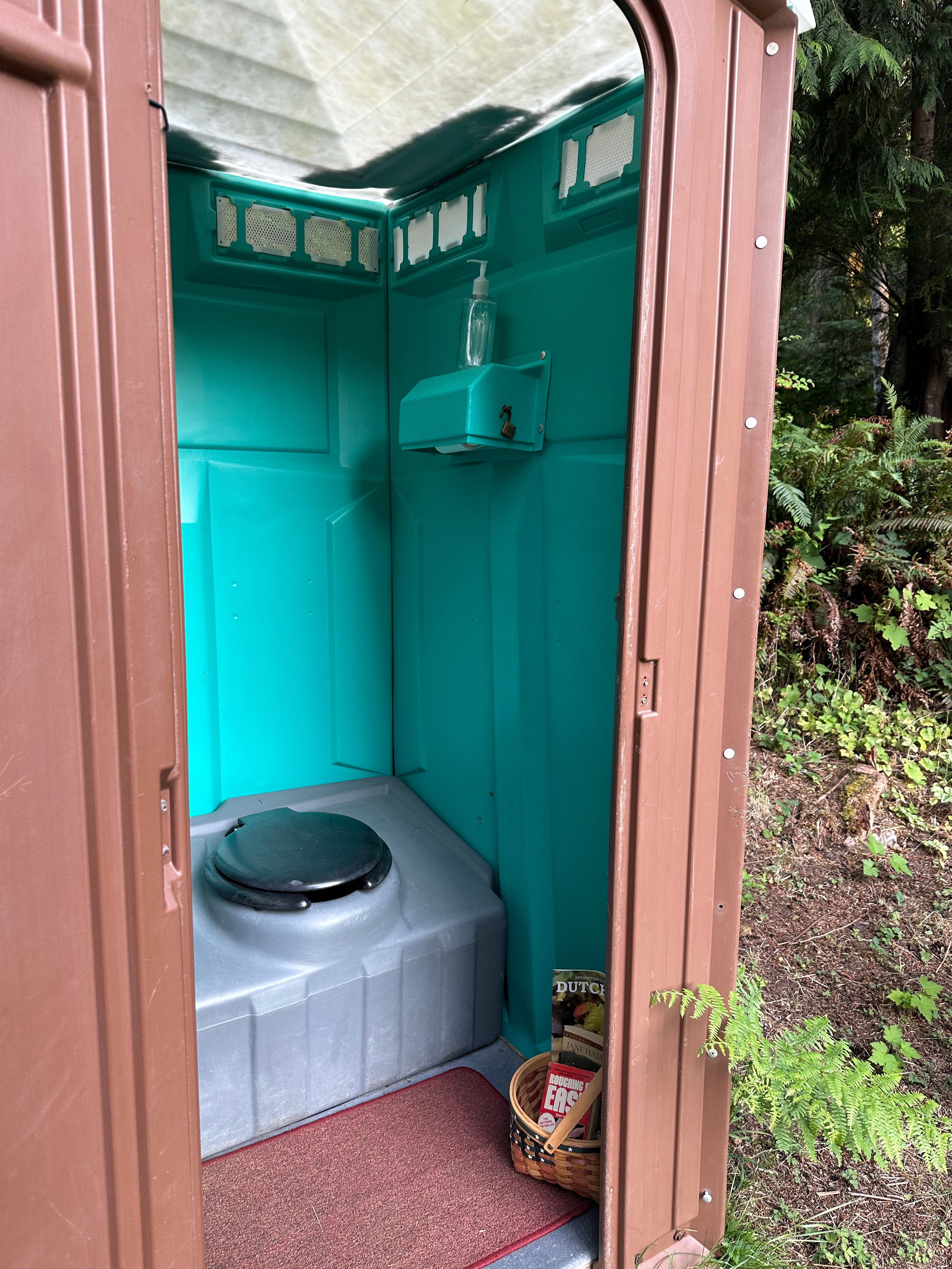 Very clean outhouse