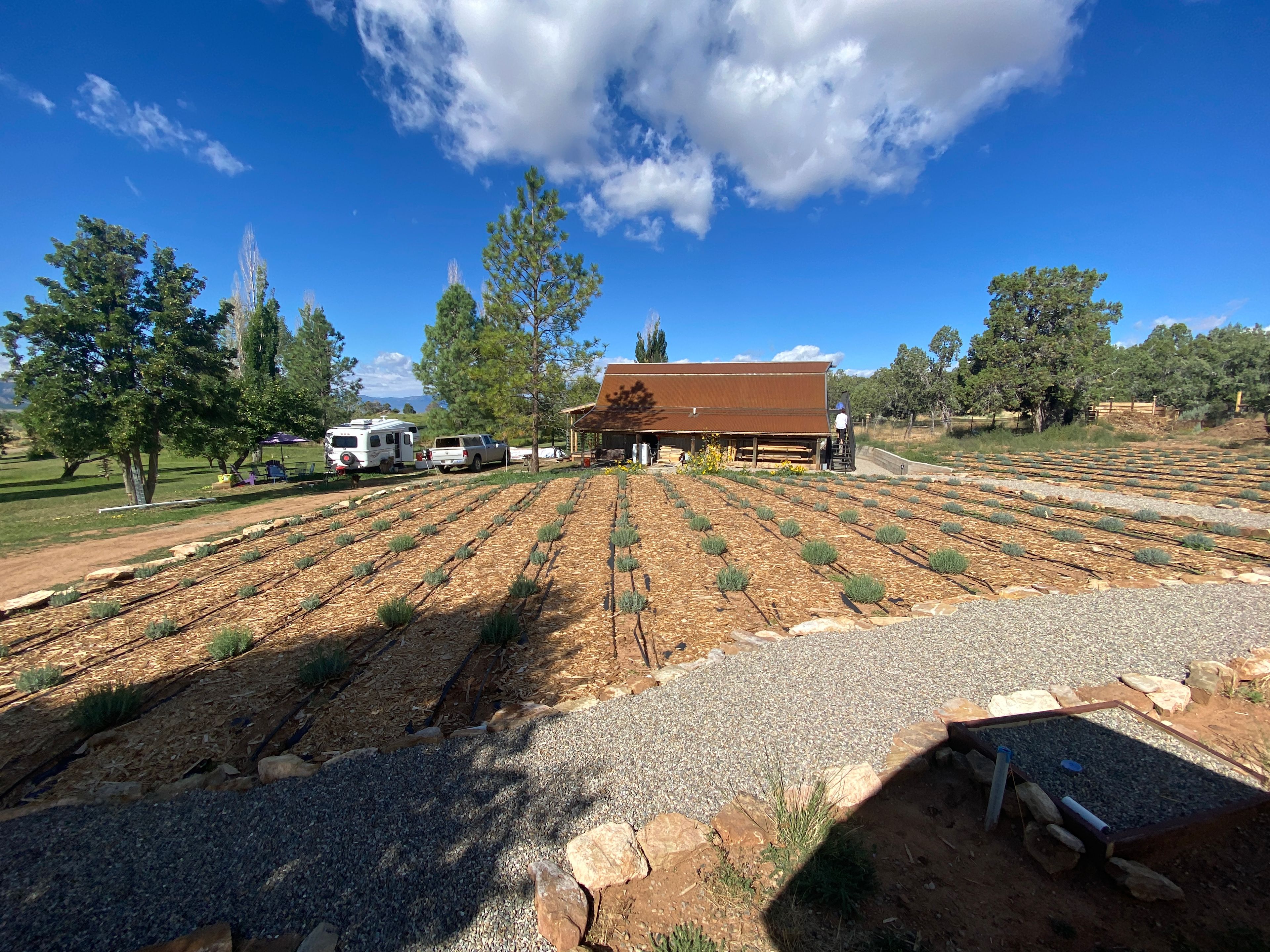 View from the door to the wagon