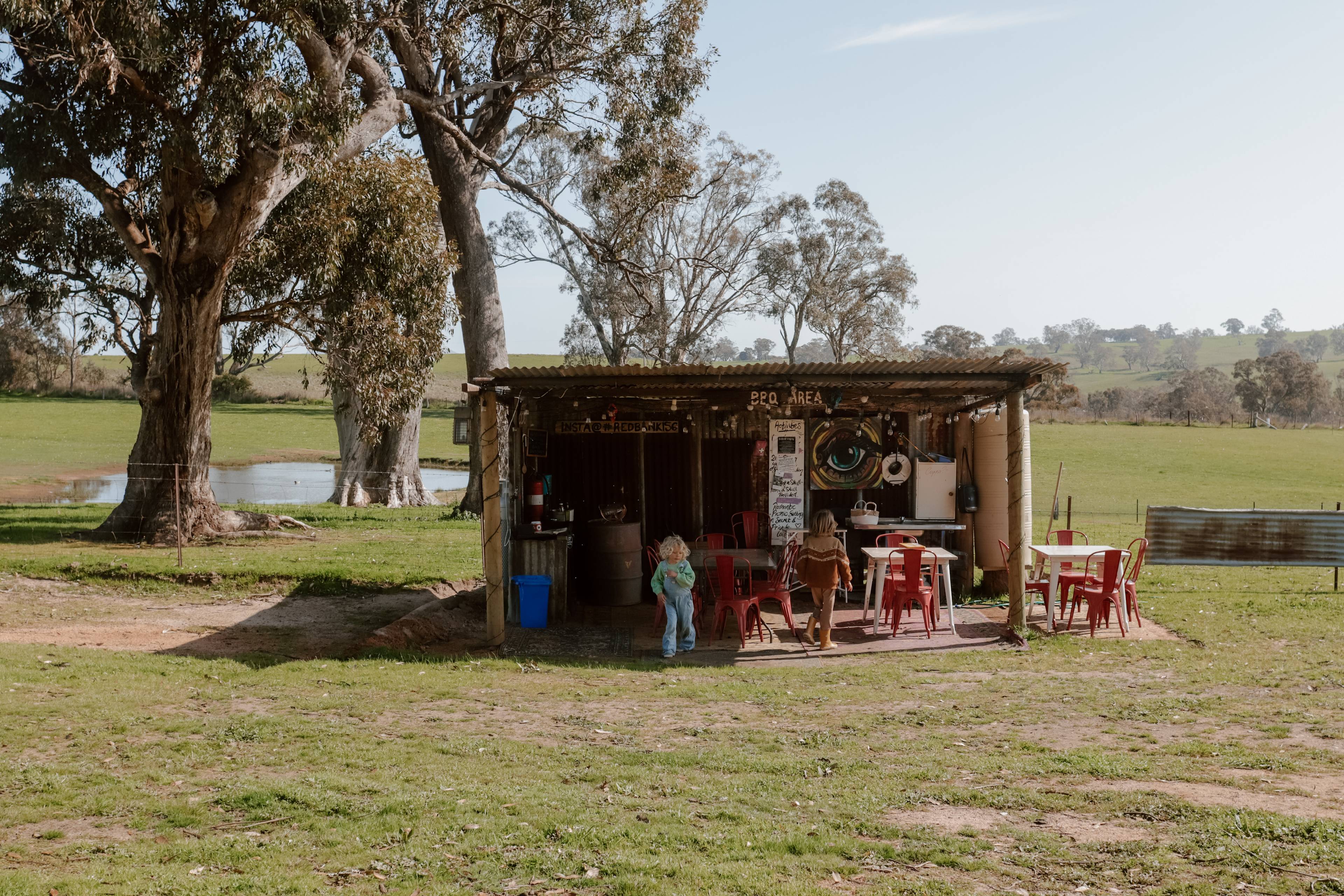 Camp kitchen with bbq