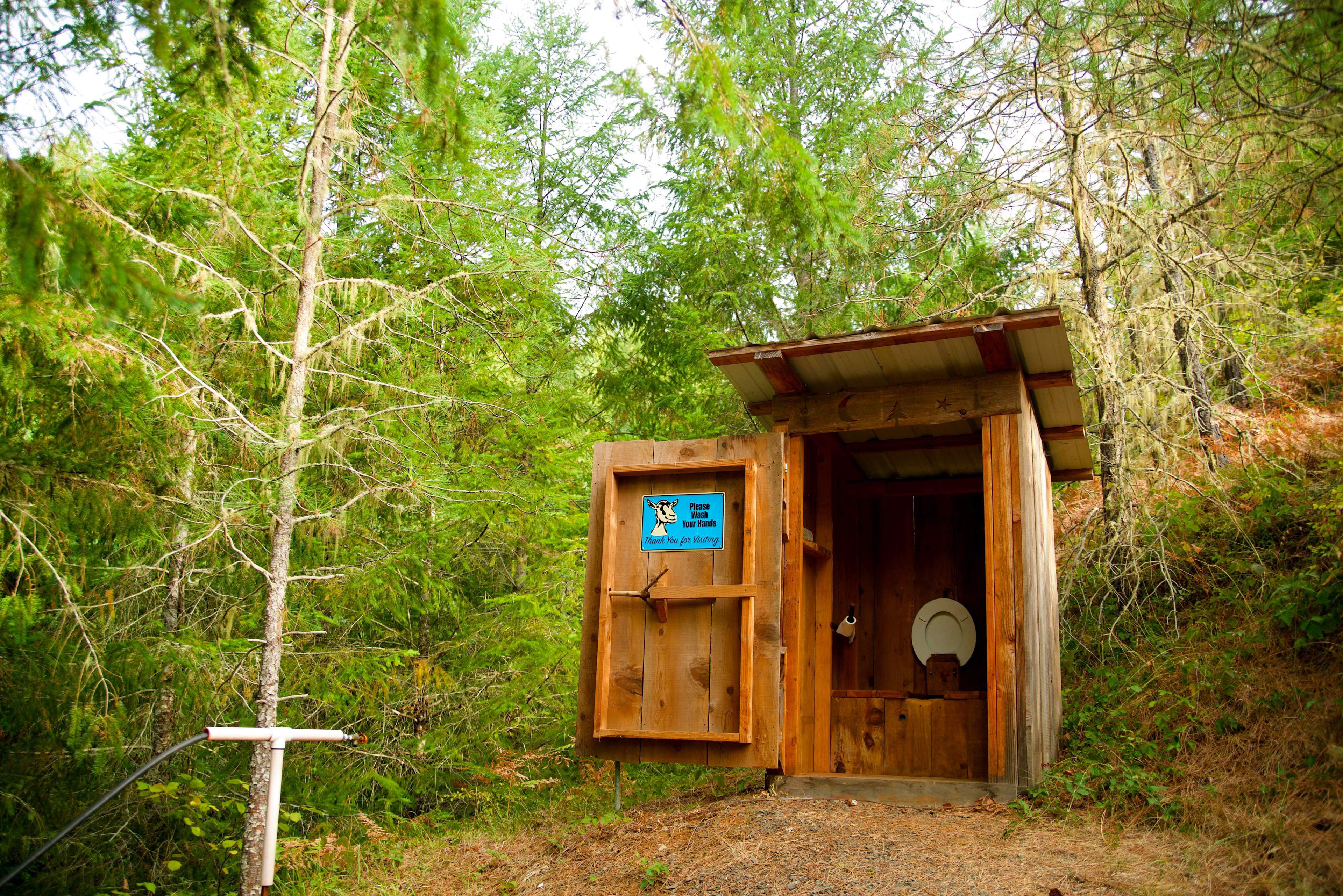 Super clean outhouse