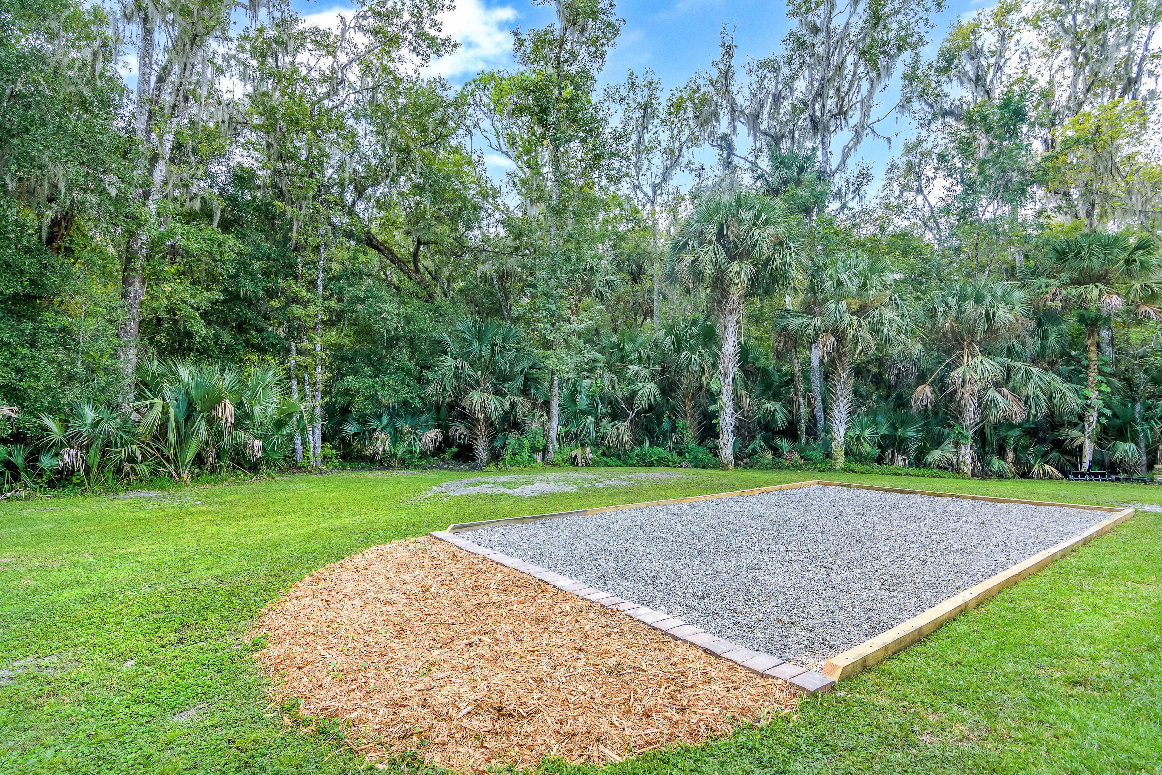 Steely South campsite surrounded by mature trees and serenity
