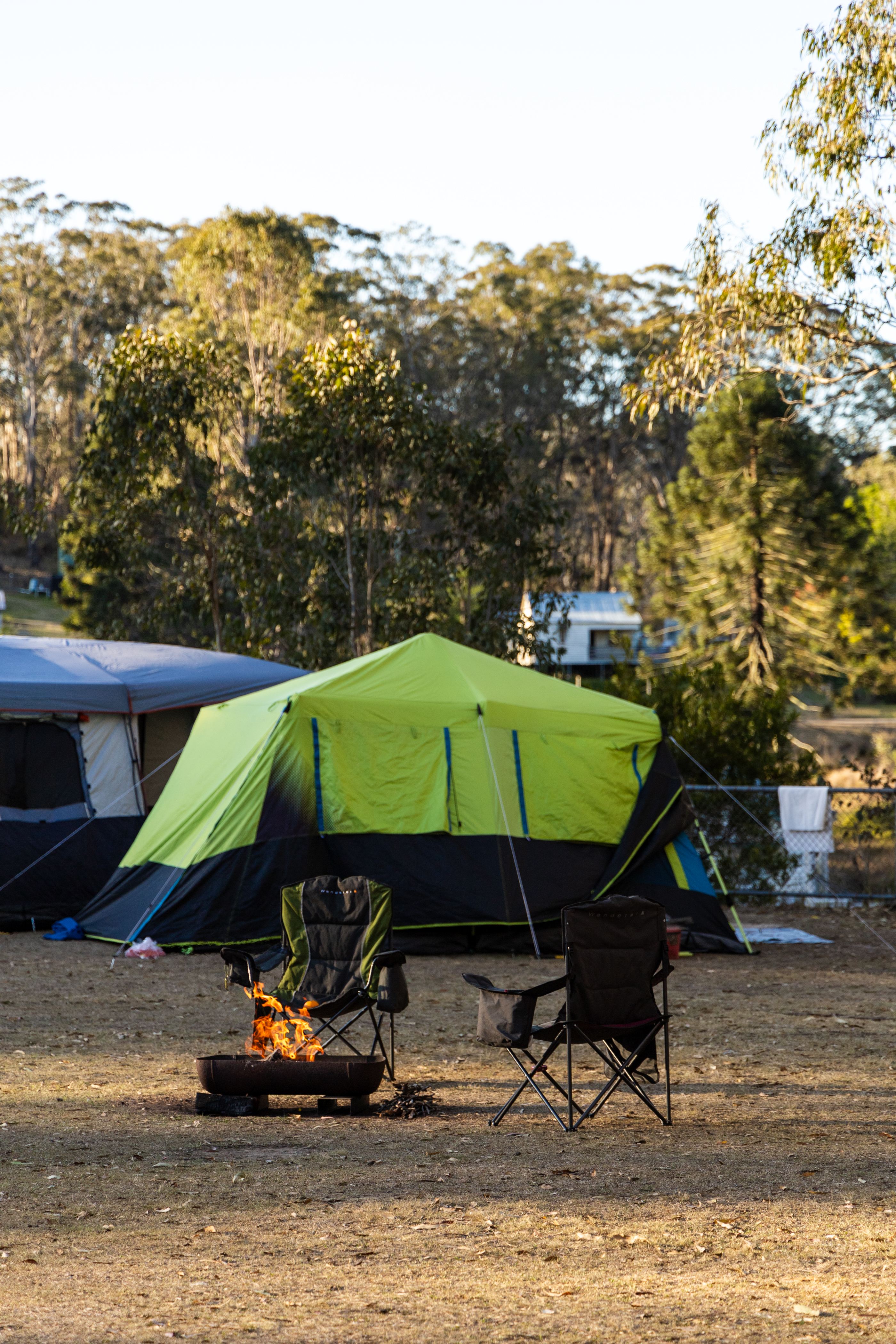 Complementary fire pits