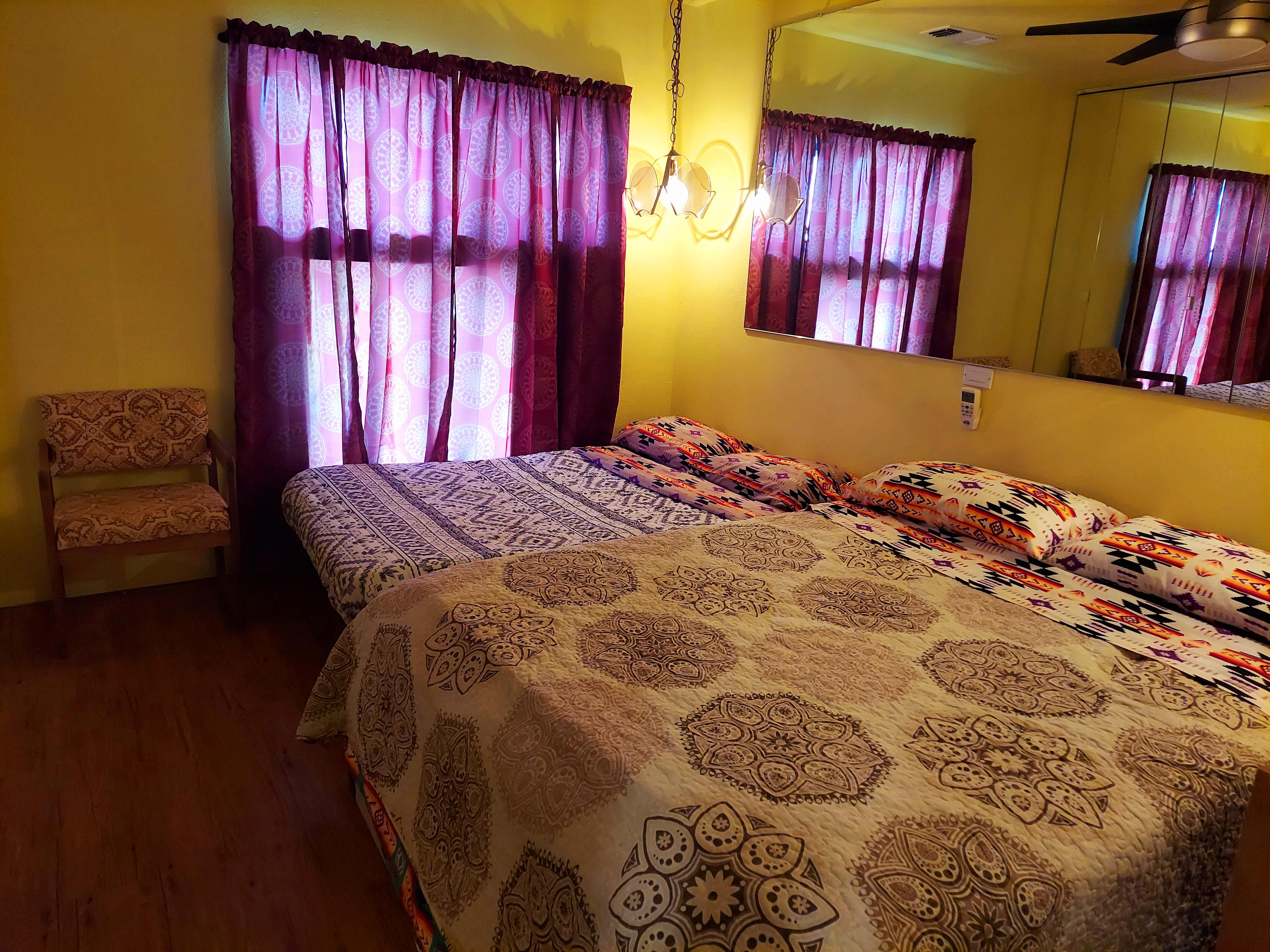 To ensure comfort during your stay, we provide an indoor bedroom as well.