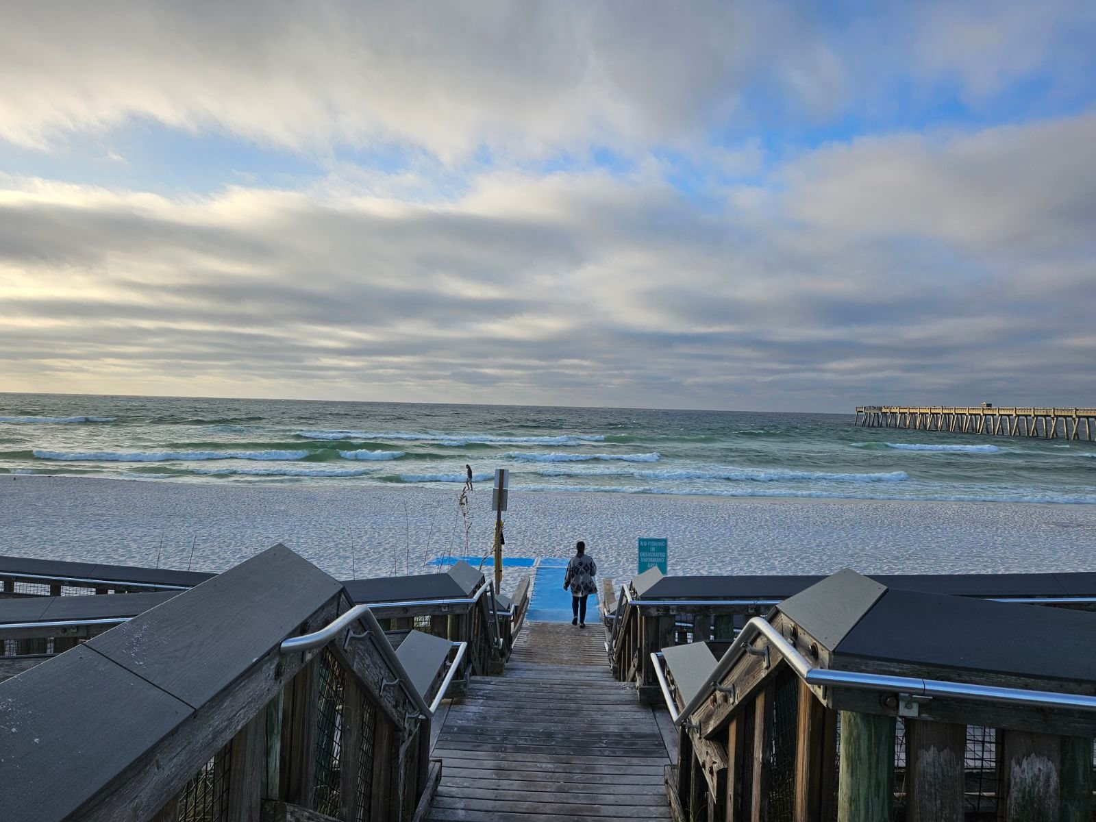 Morning walk on the beach just 2 miles away!