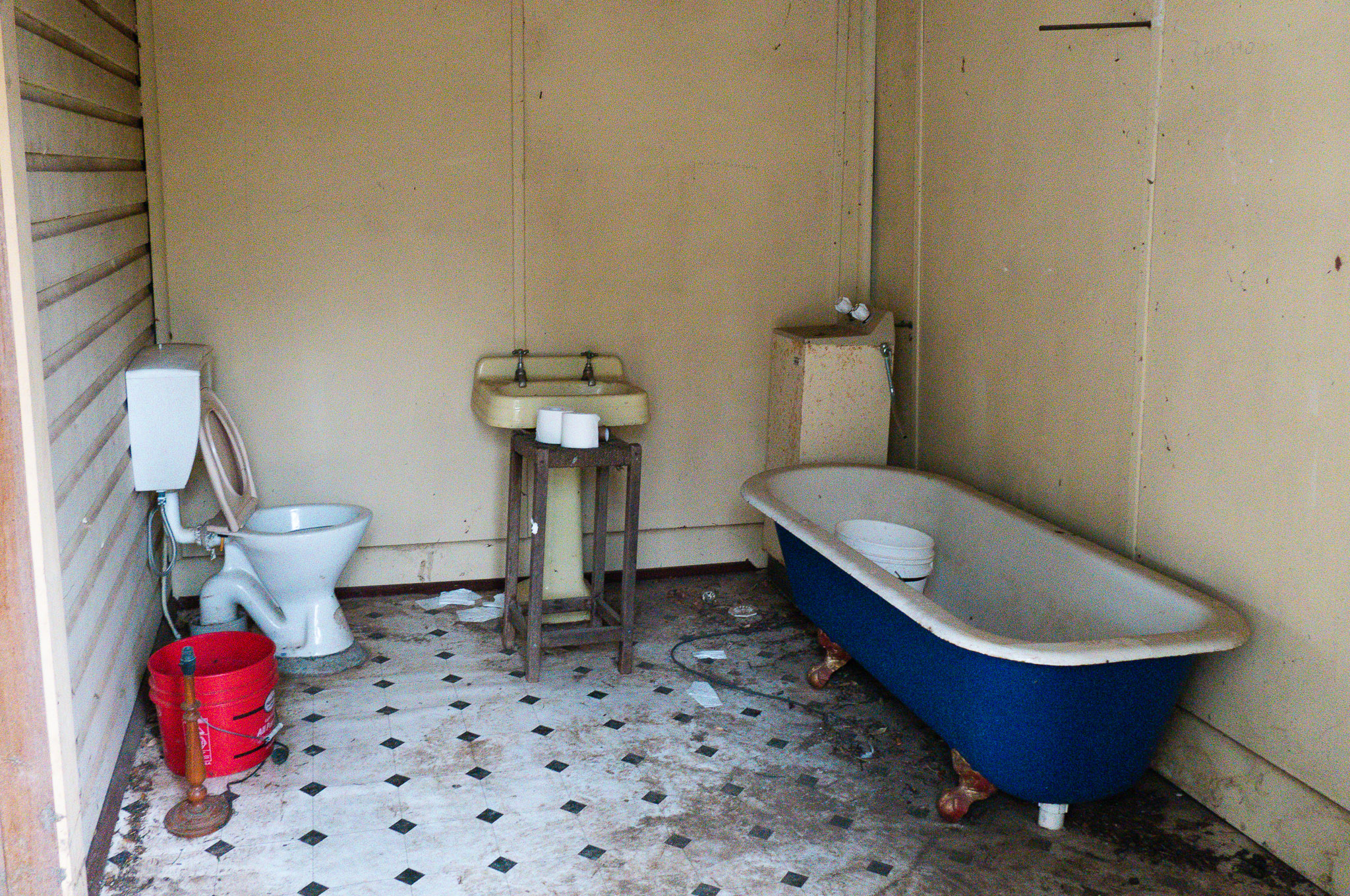 Toilet provided for tent campers