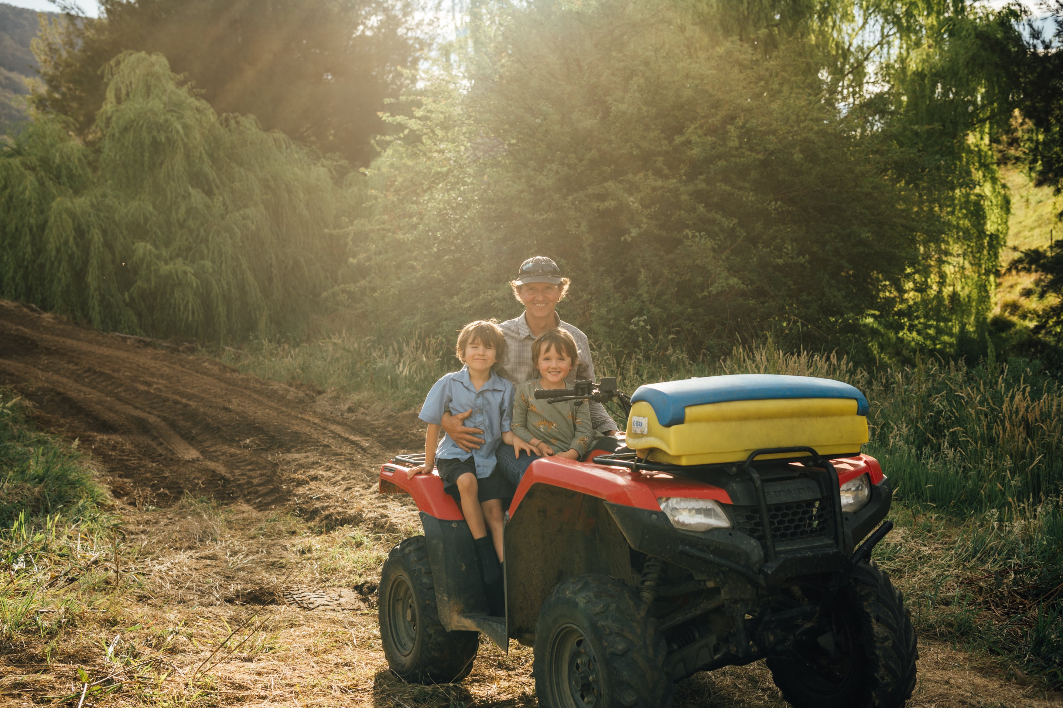 Peter, the most gracious host, and his two boys Bronn and Jamie.