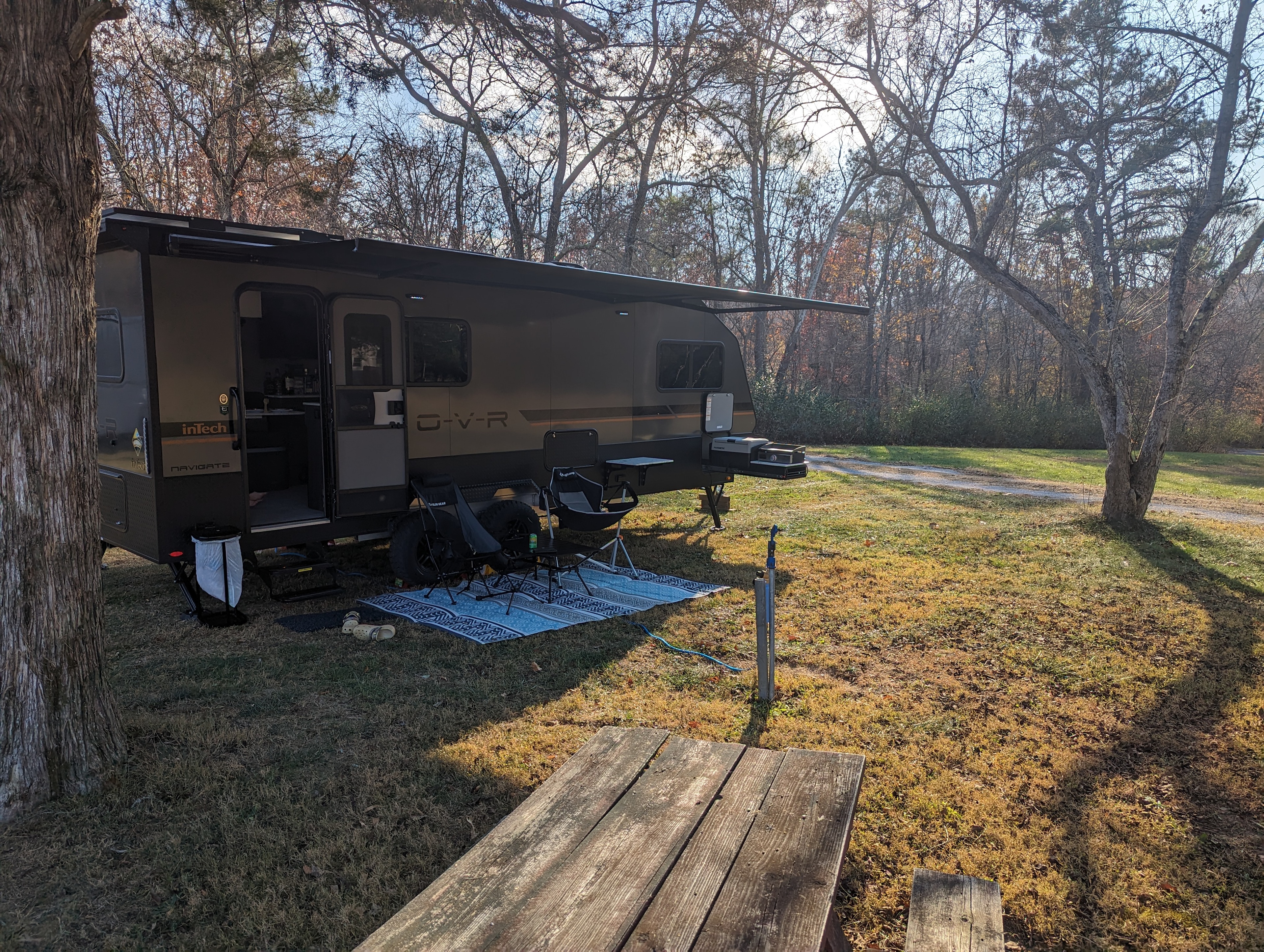 Set up and ready to camp