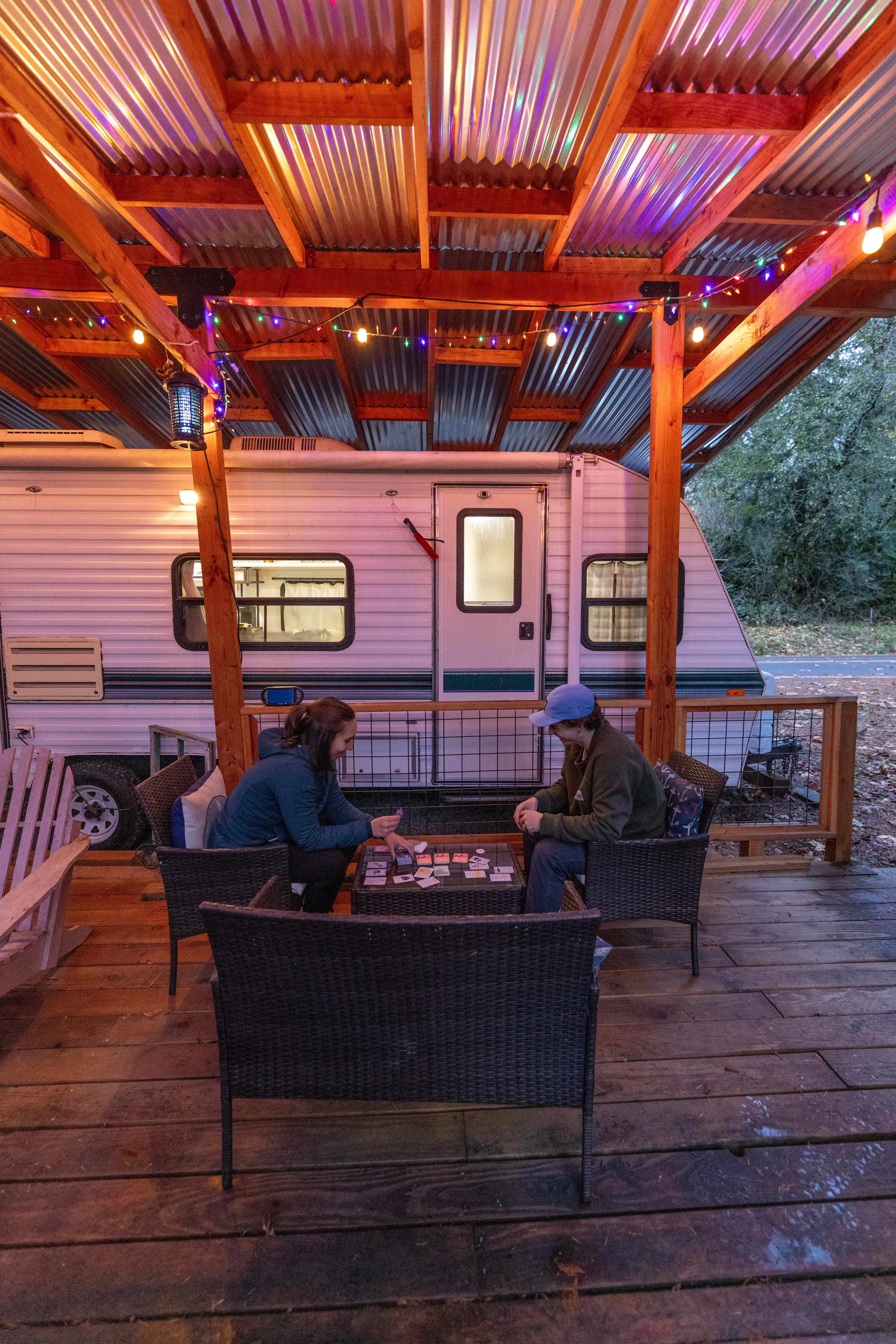 Camper in the Firs