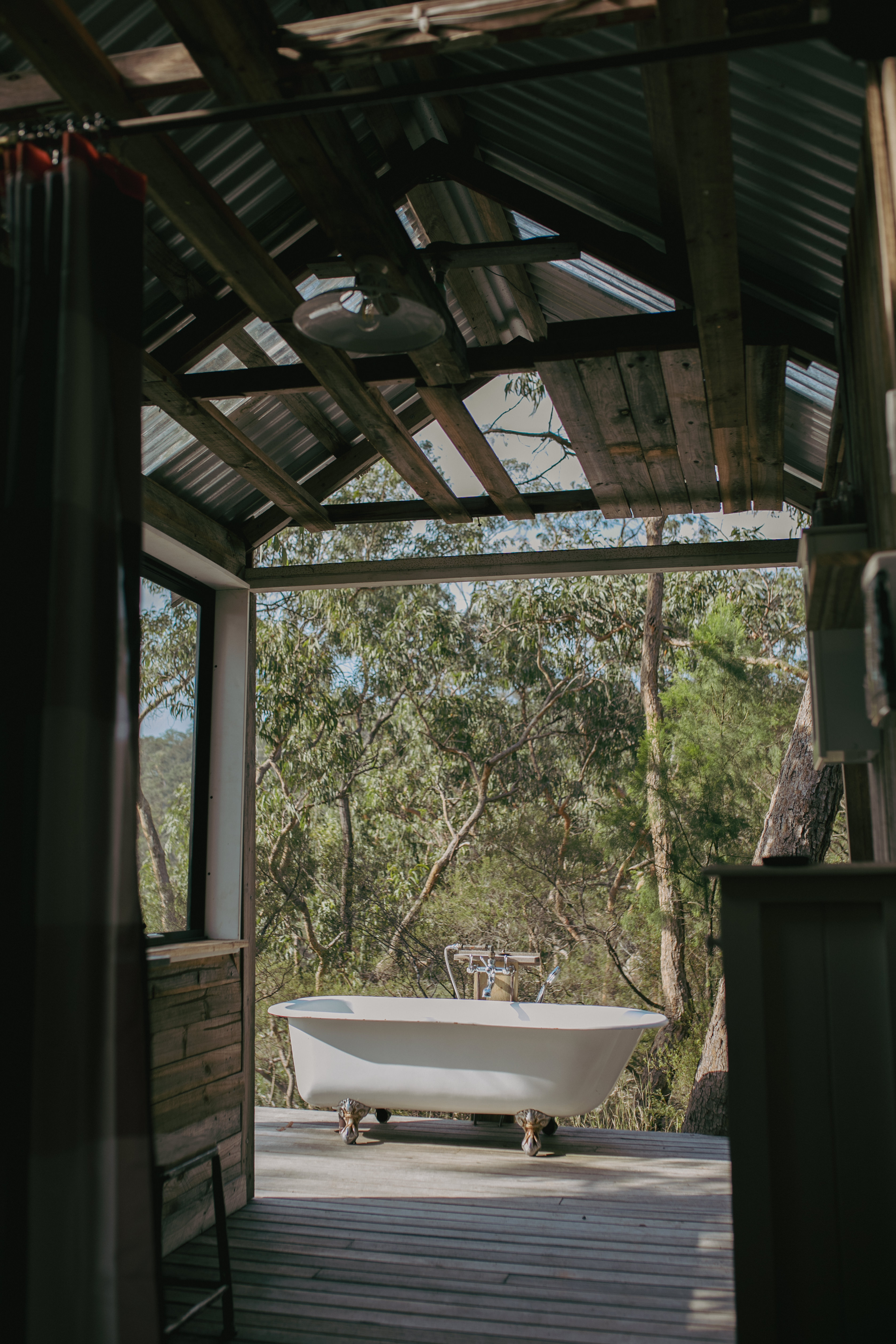 The view from the bathroom 