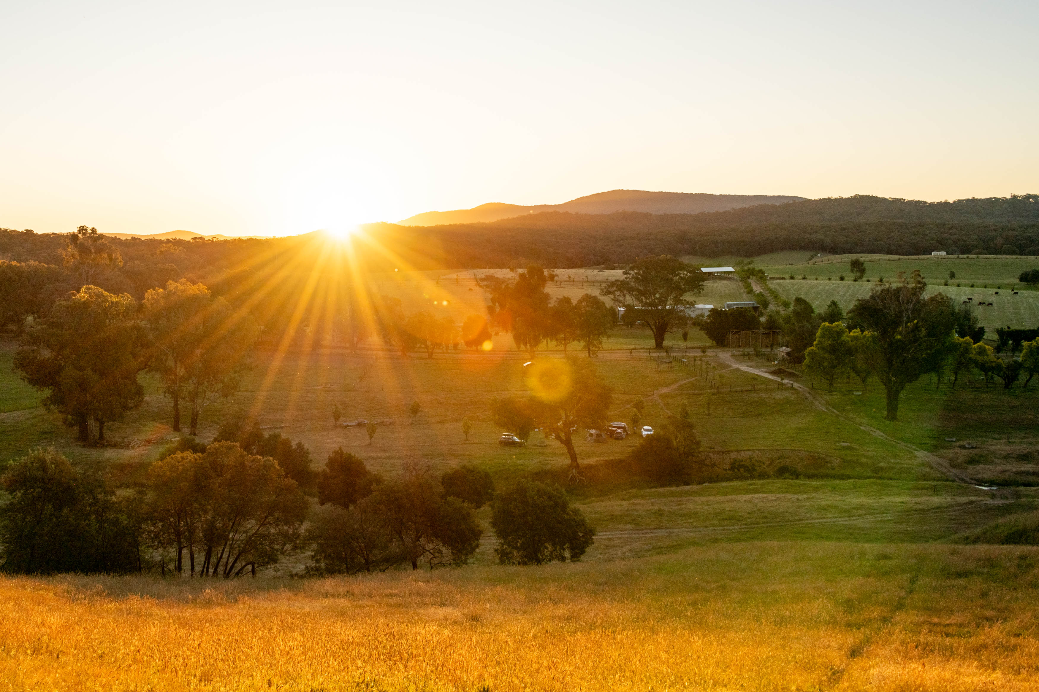 Beautiful sunset spot walking distance from the campsites!