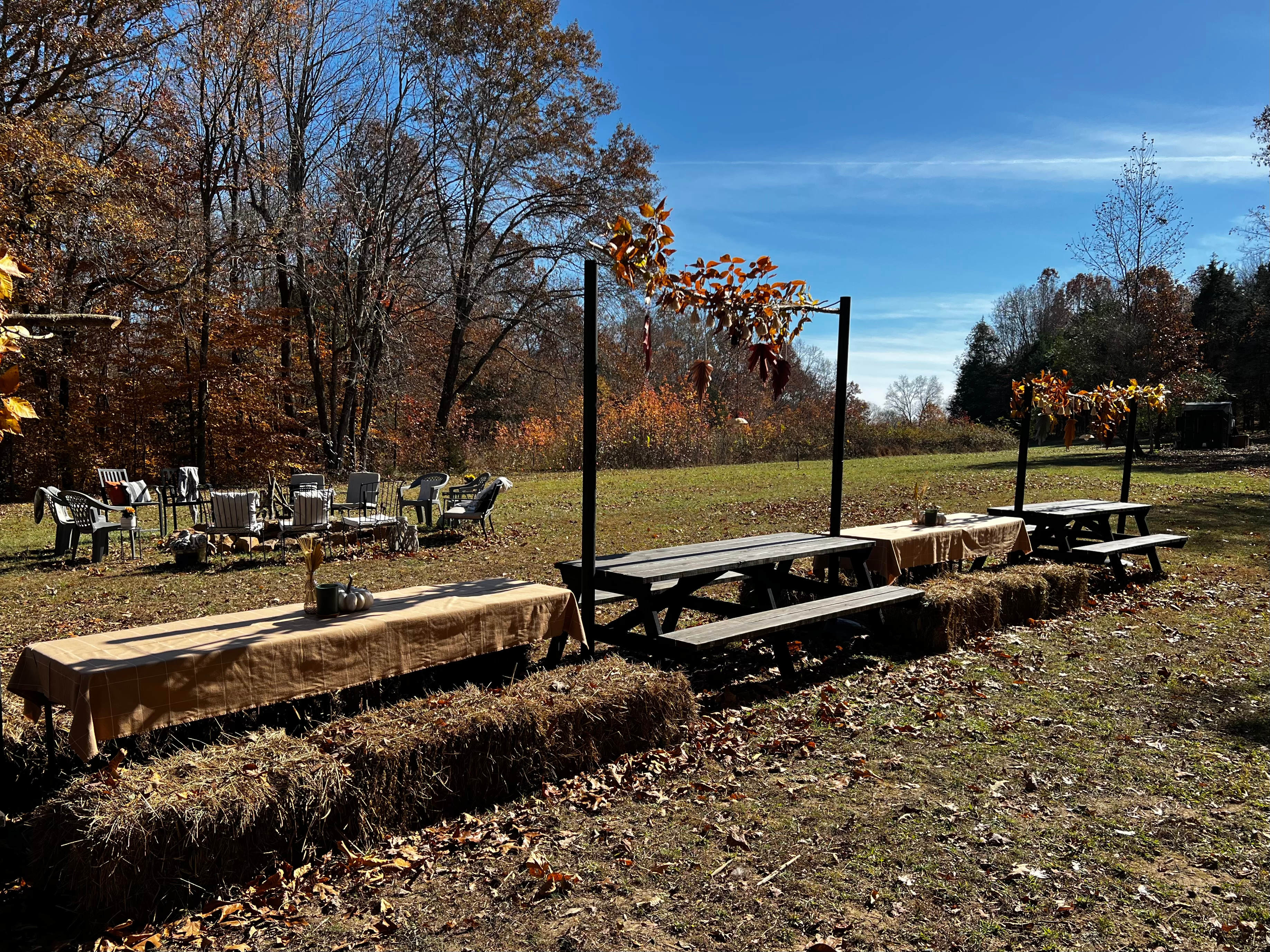 The meadow provides a beautiful place to gather. We also host beautiful events all year long! Ask about what’s on the schedule during your stay. 