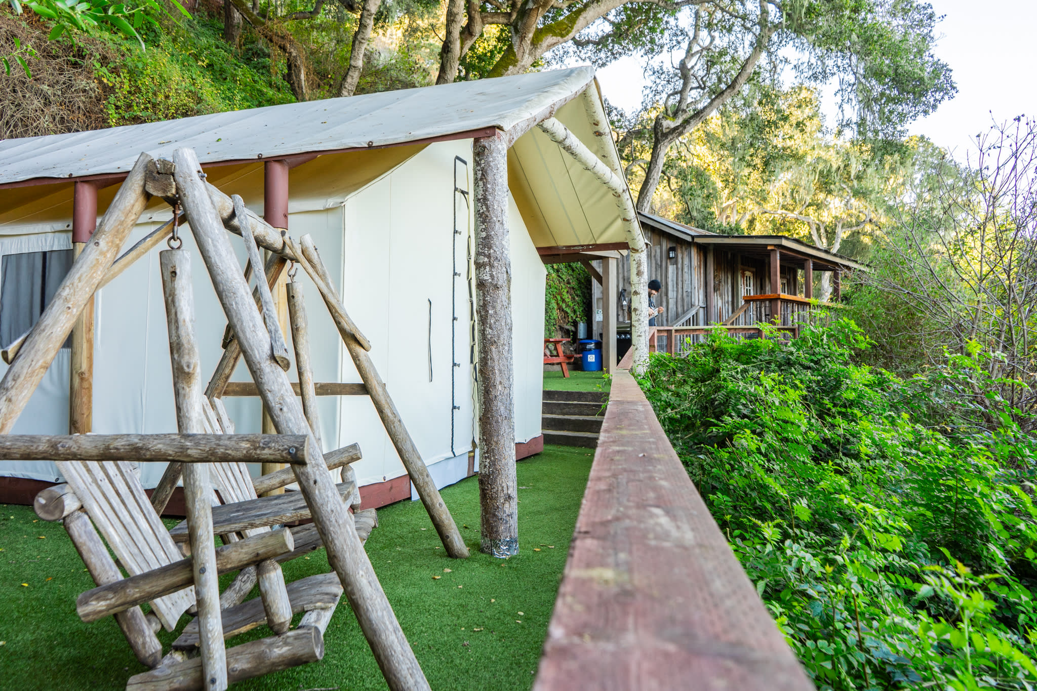 Bunkhouse with luxury tent