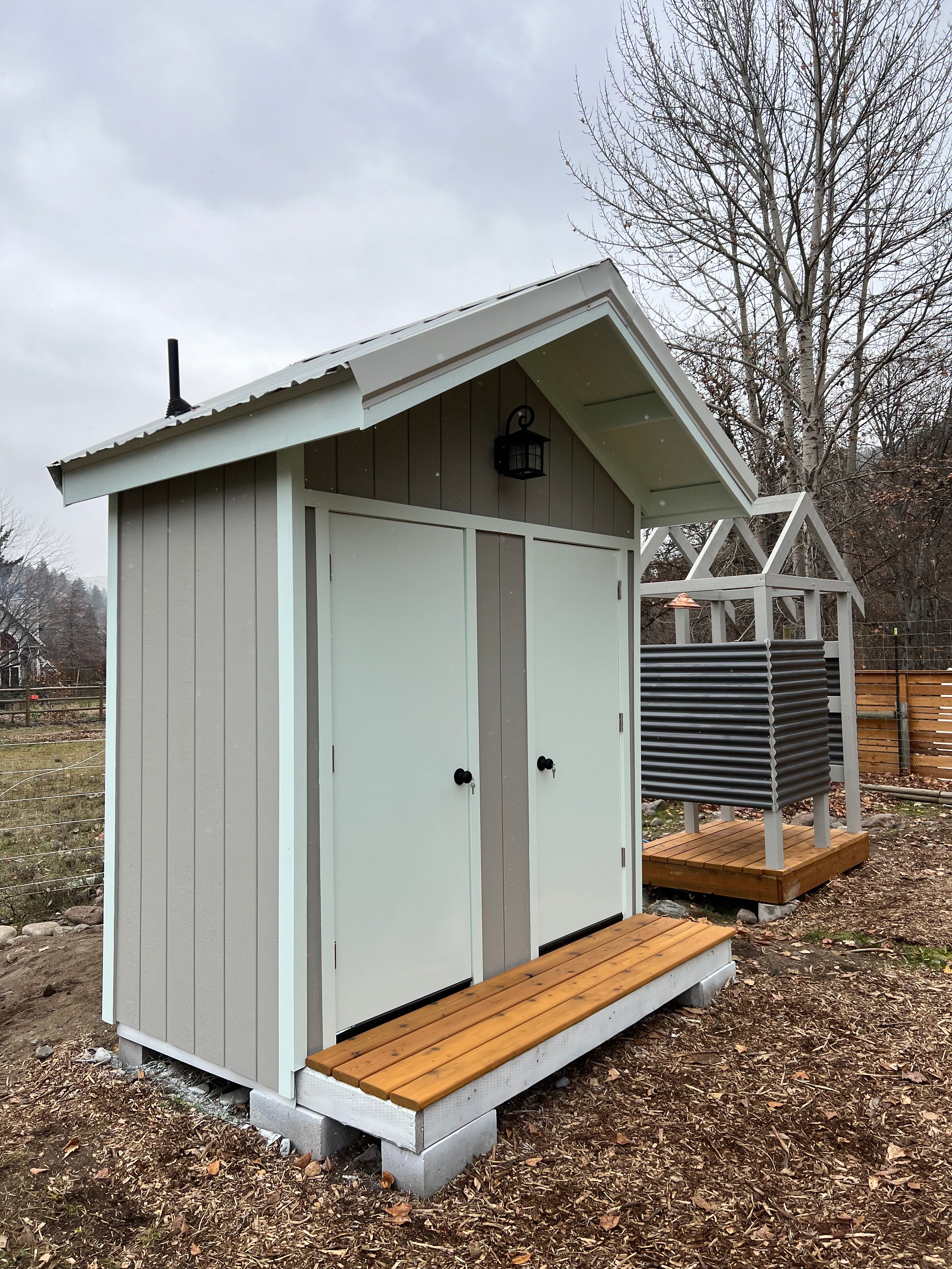 Bathrooms and outdoor shower