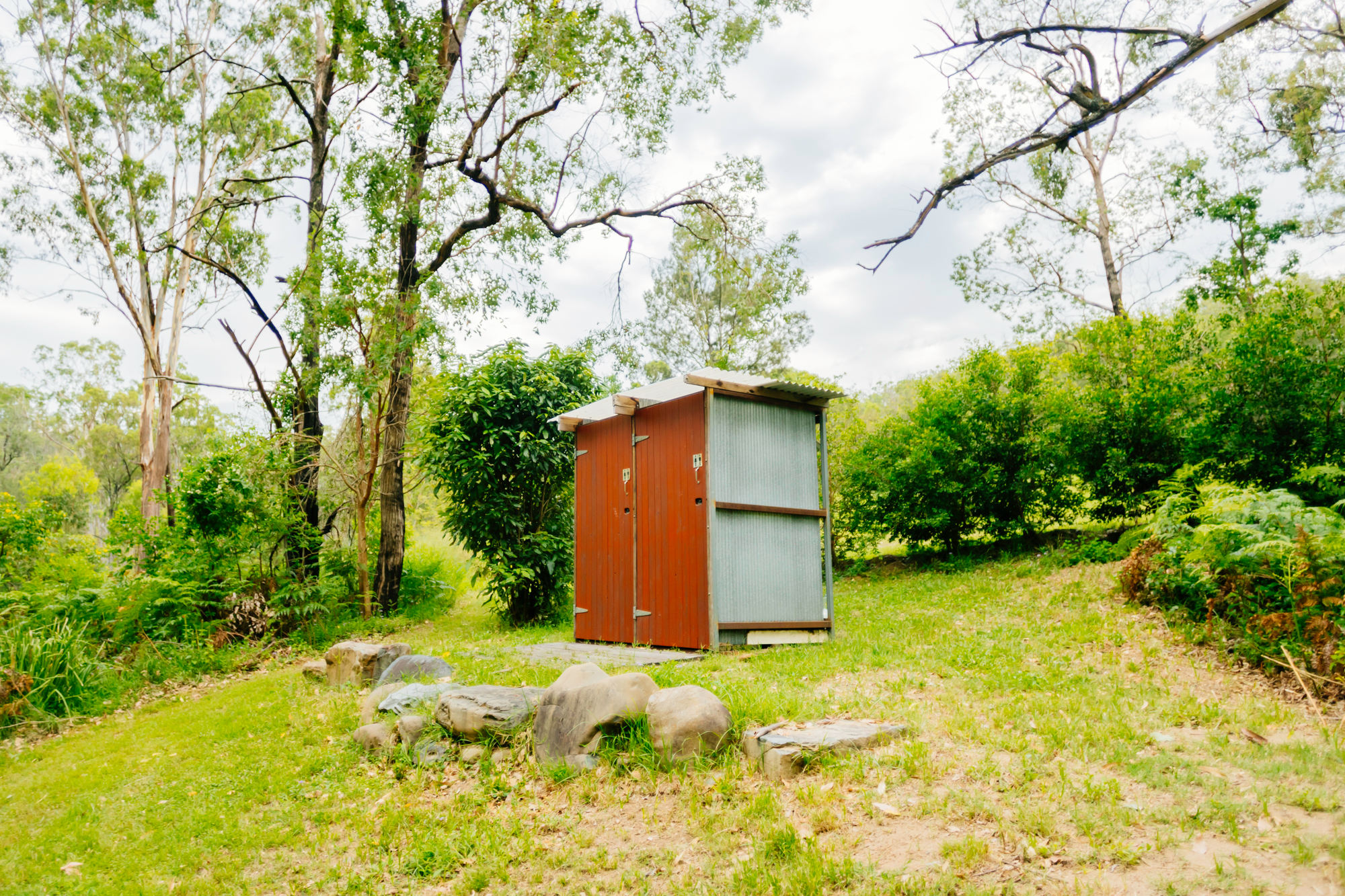 Shower facilities on the campground