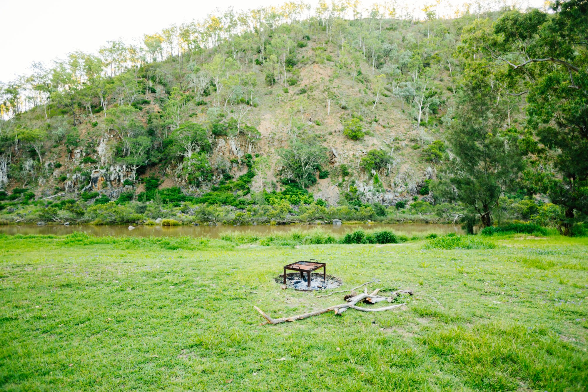 Riverside campground overview