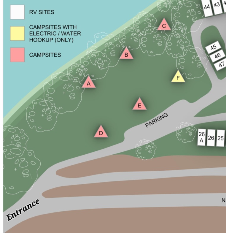 Meadow Camping Map.