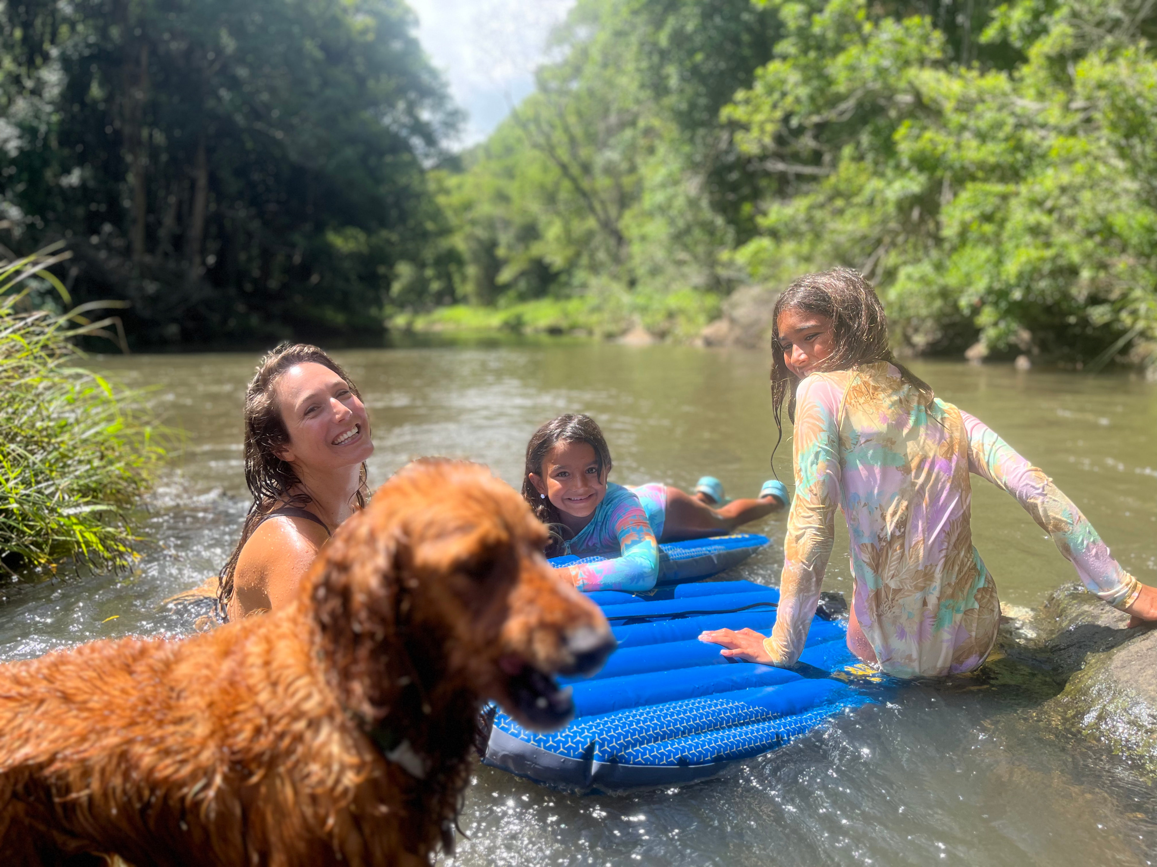 Small rapids fun for the whole family with a float down the river 