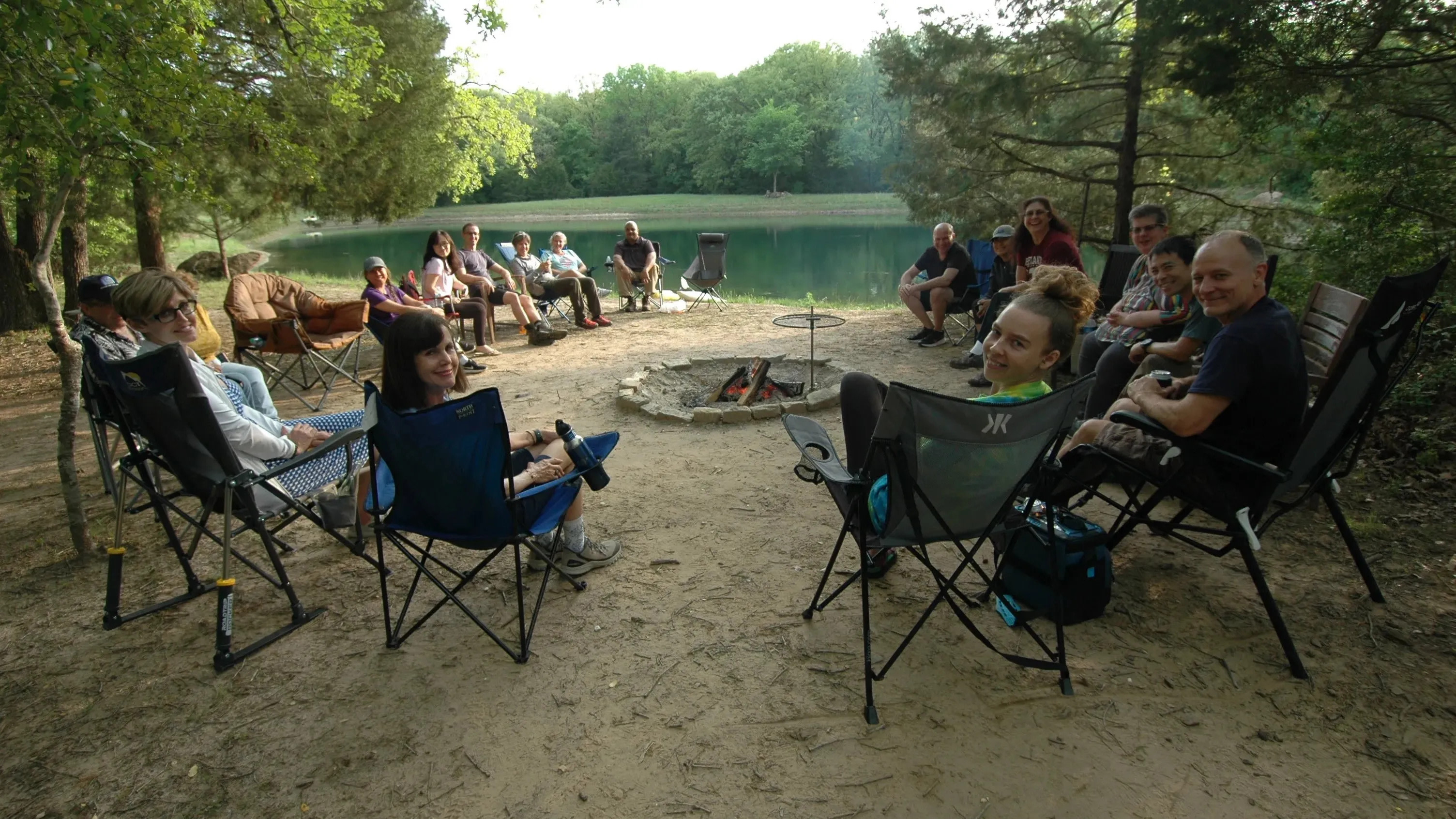 The main firepit. This is where many great friendships have begun.