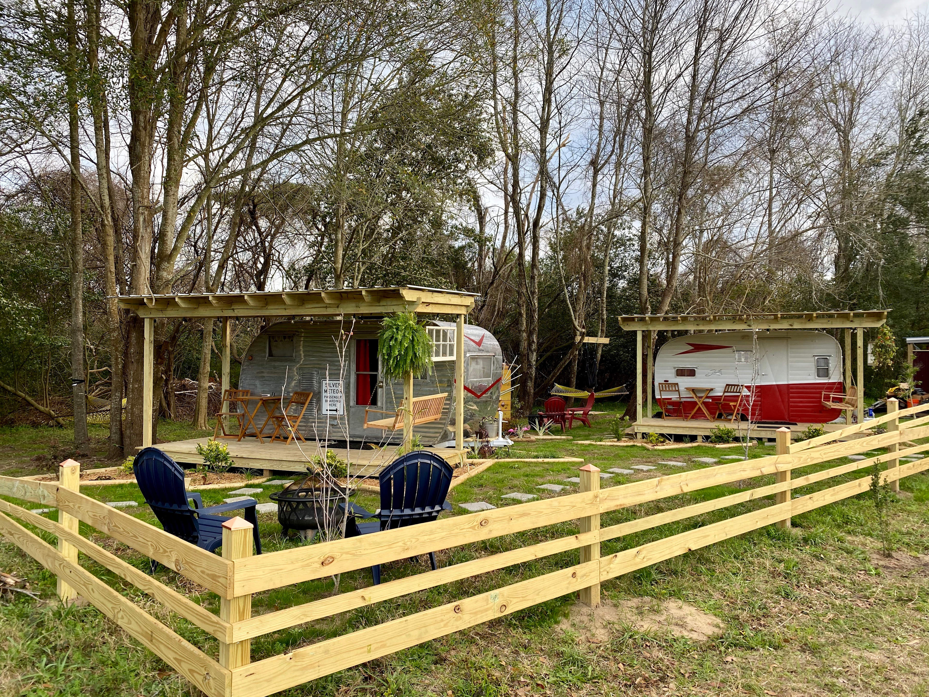 View of the Silver Meteor and the Flaming Flamingo! 