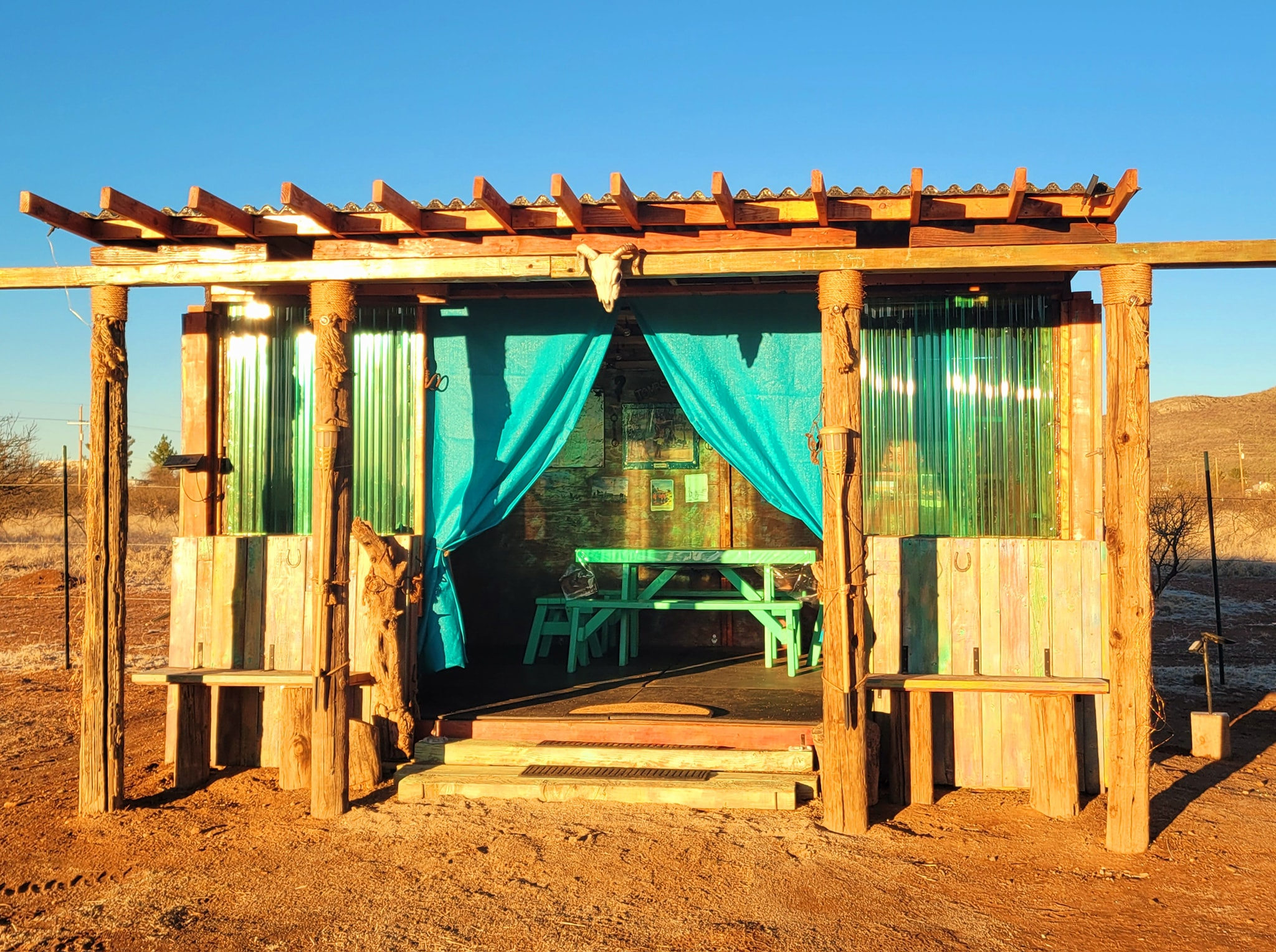 My new tent shelter cabana. Lots of room inside to set up your tent if you like.  It's solid and it offers shelter if weather is poor. It is also available to use just as a fun cabana. 