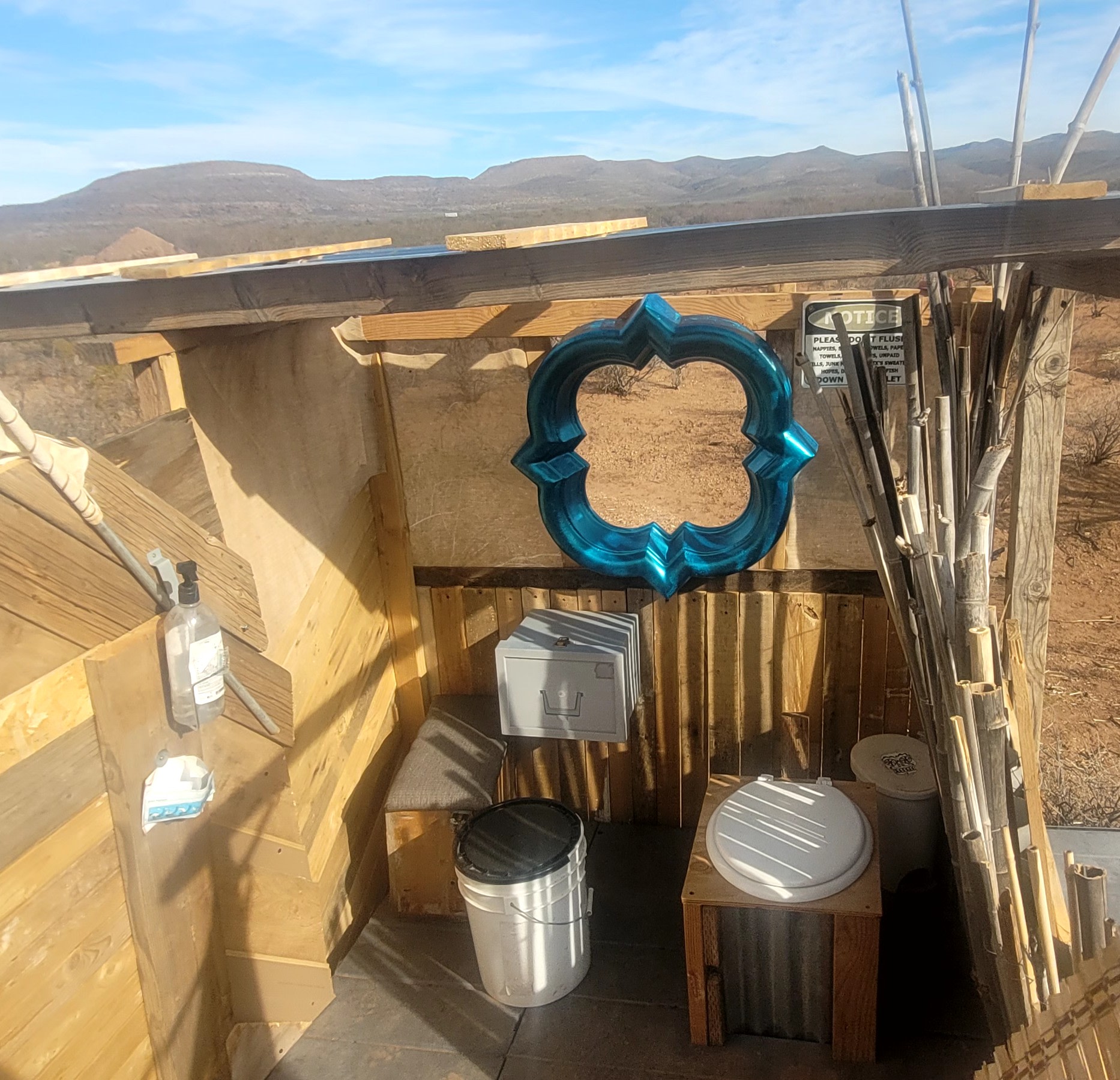 Open Air Privy Composting Toilet