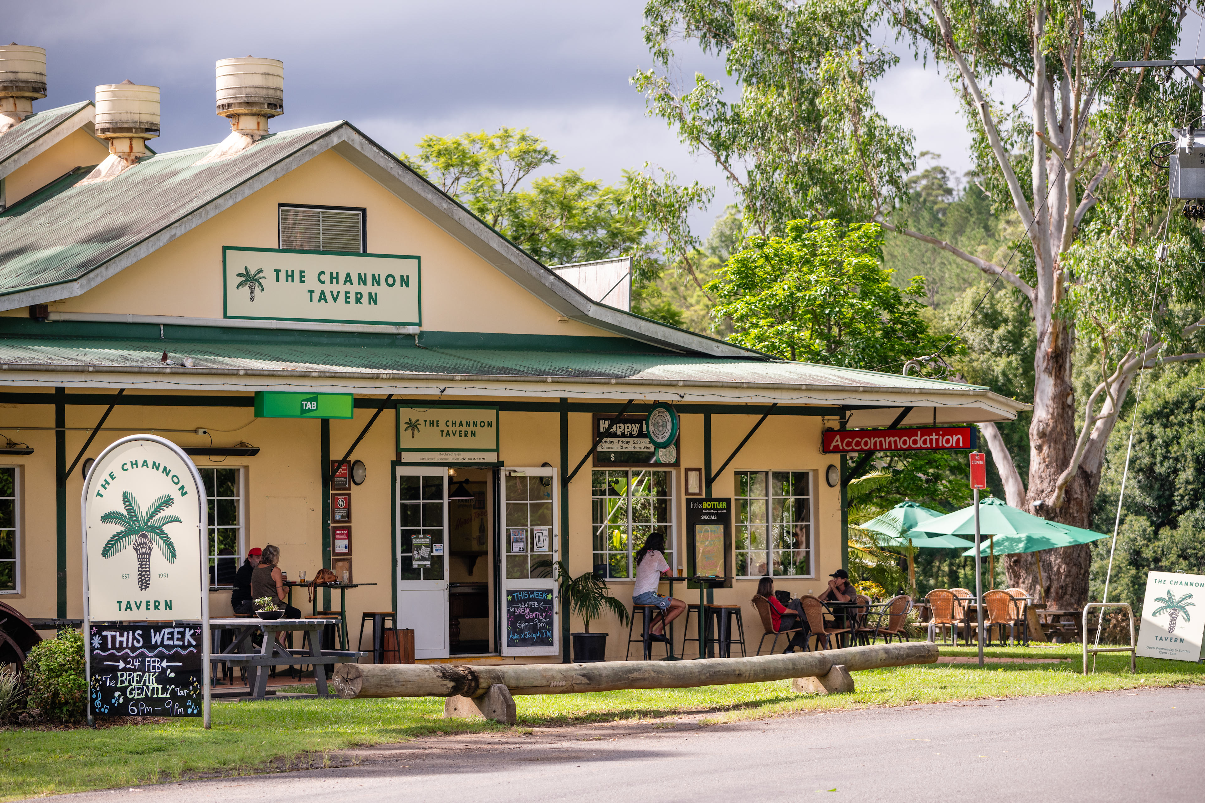 The Channon is about 15min drive through the hillsides. The Food from the Japanese Kitchen is as good as you'll get anywhere. And a few Craft  beers on tap.