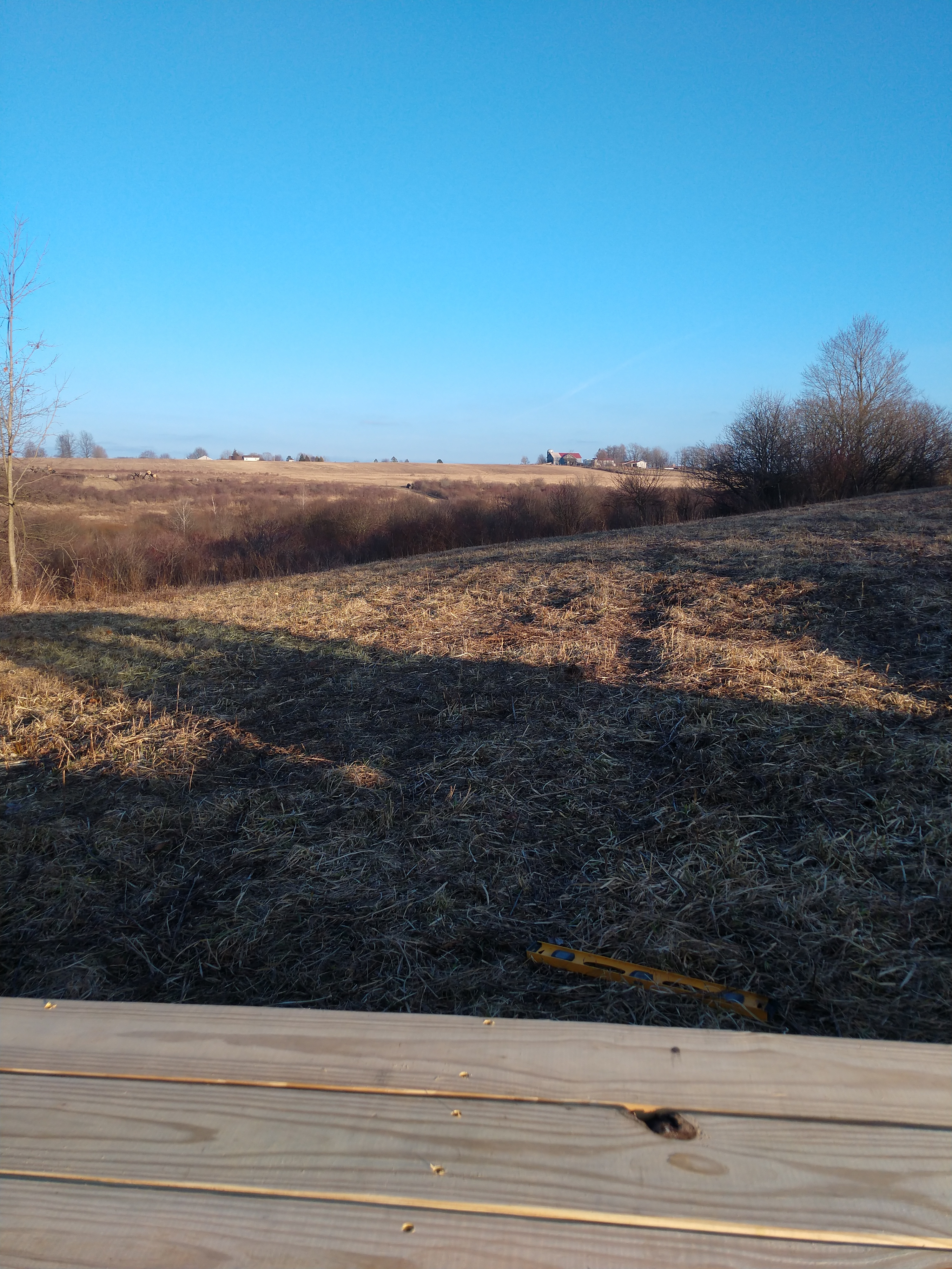 Bell tent deck view