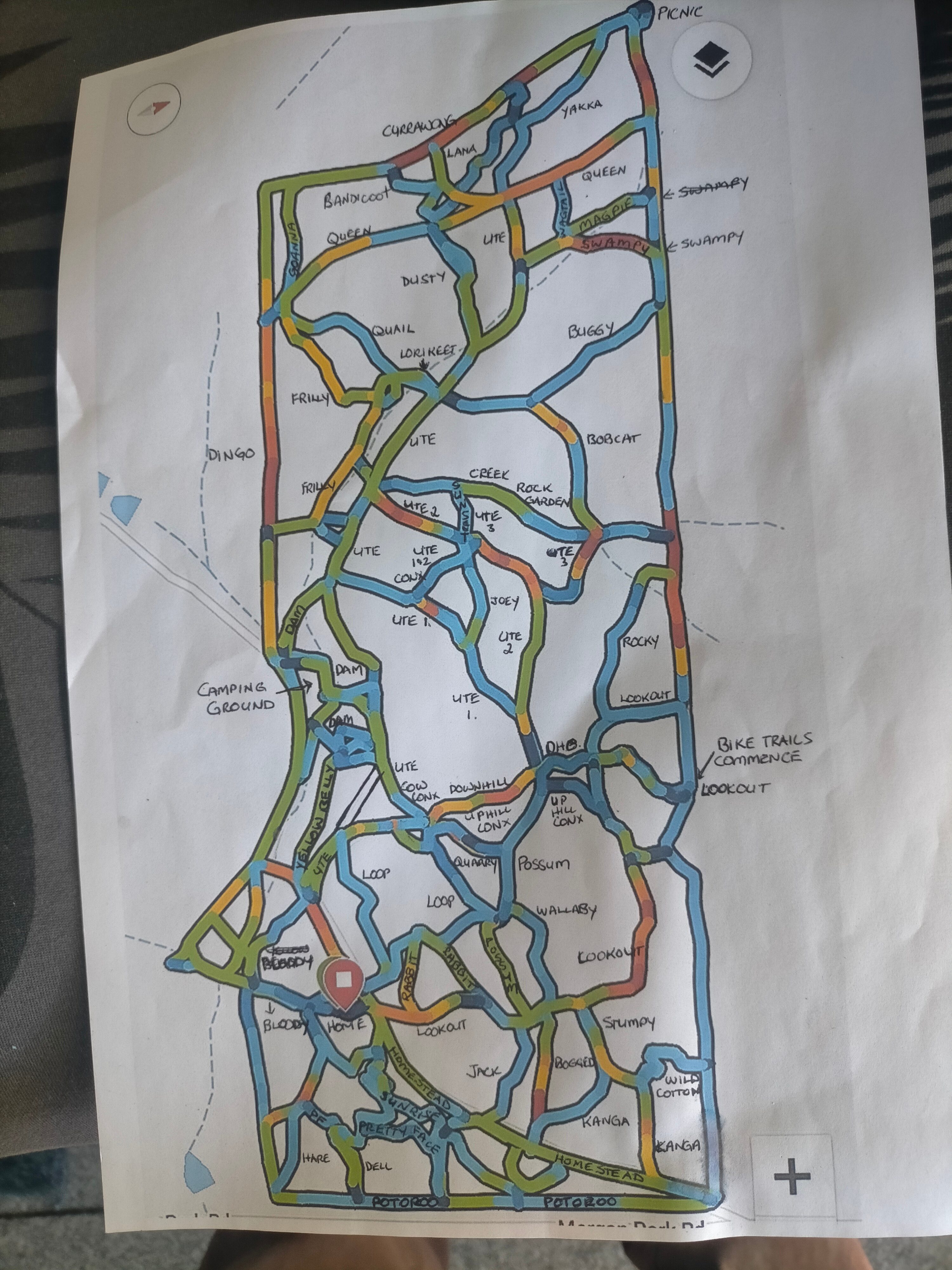 This shows a portion of our tracks. 