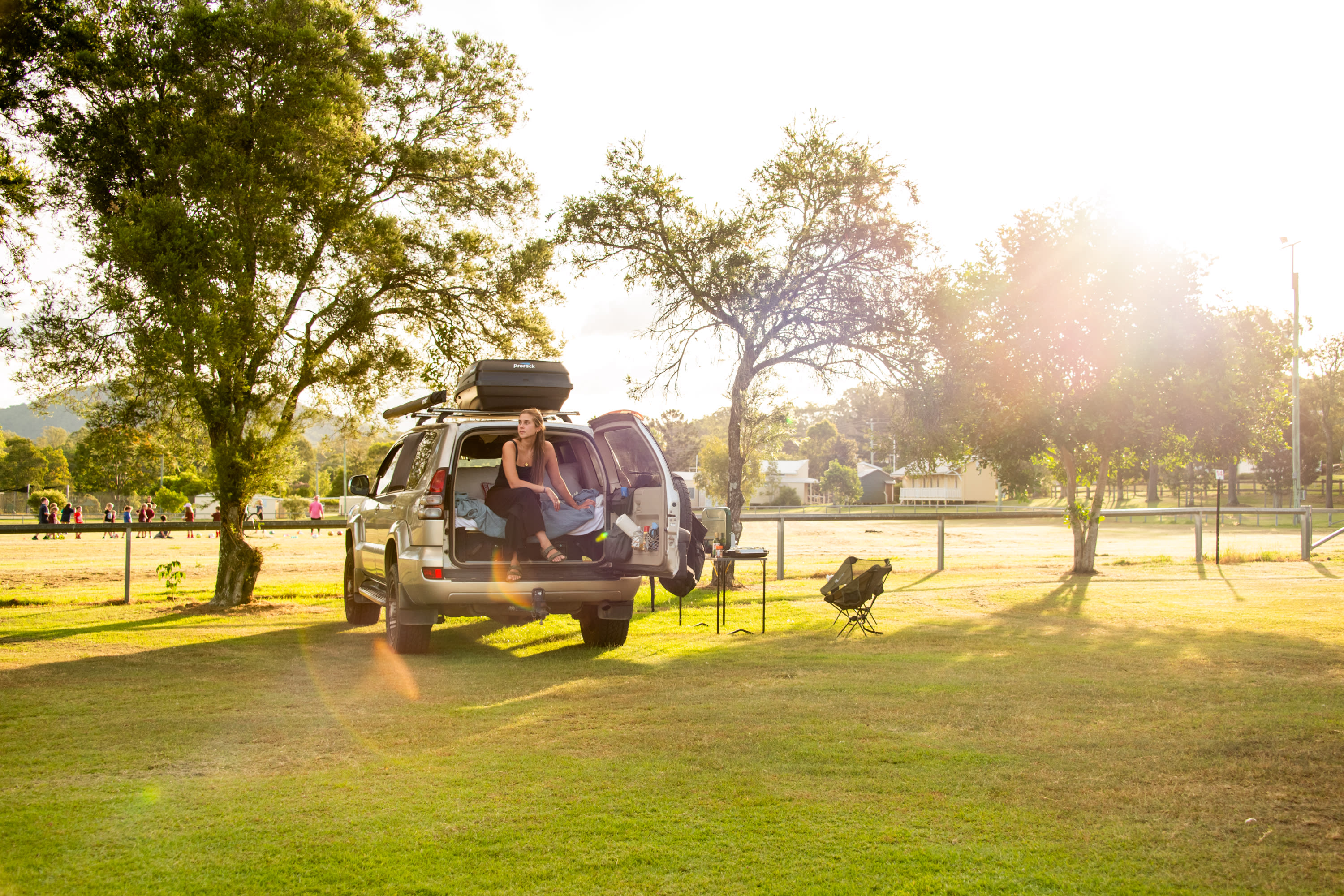 Hanging out at our campsite. 