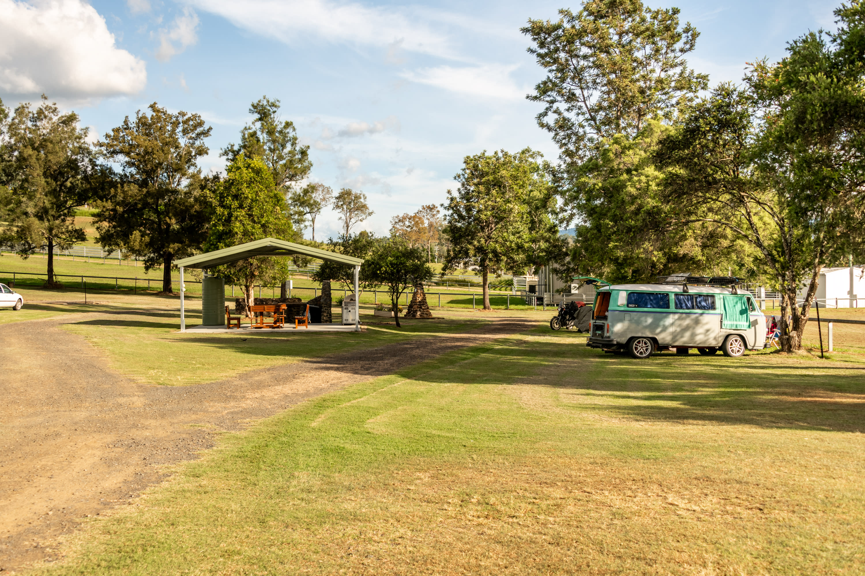 Campground view from the entrance. 