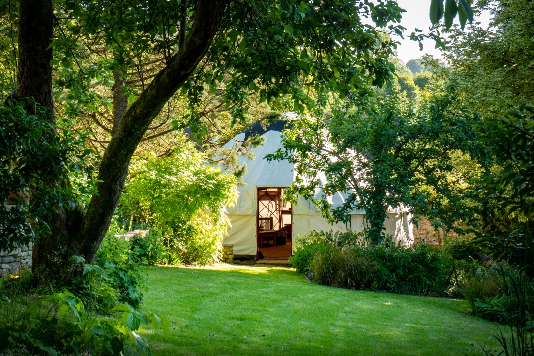 Yurt and Walled Garden