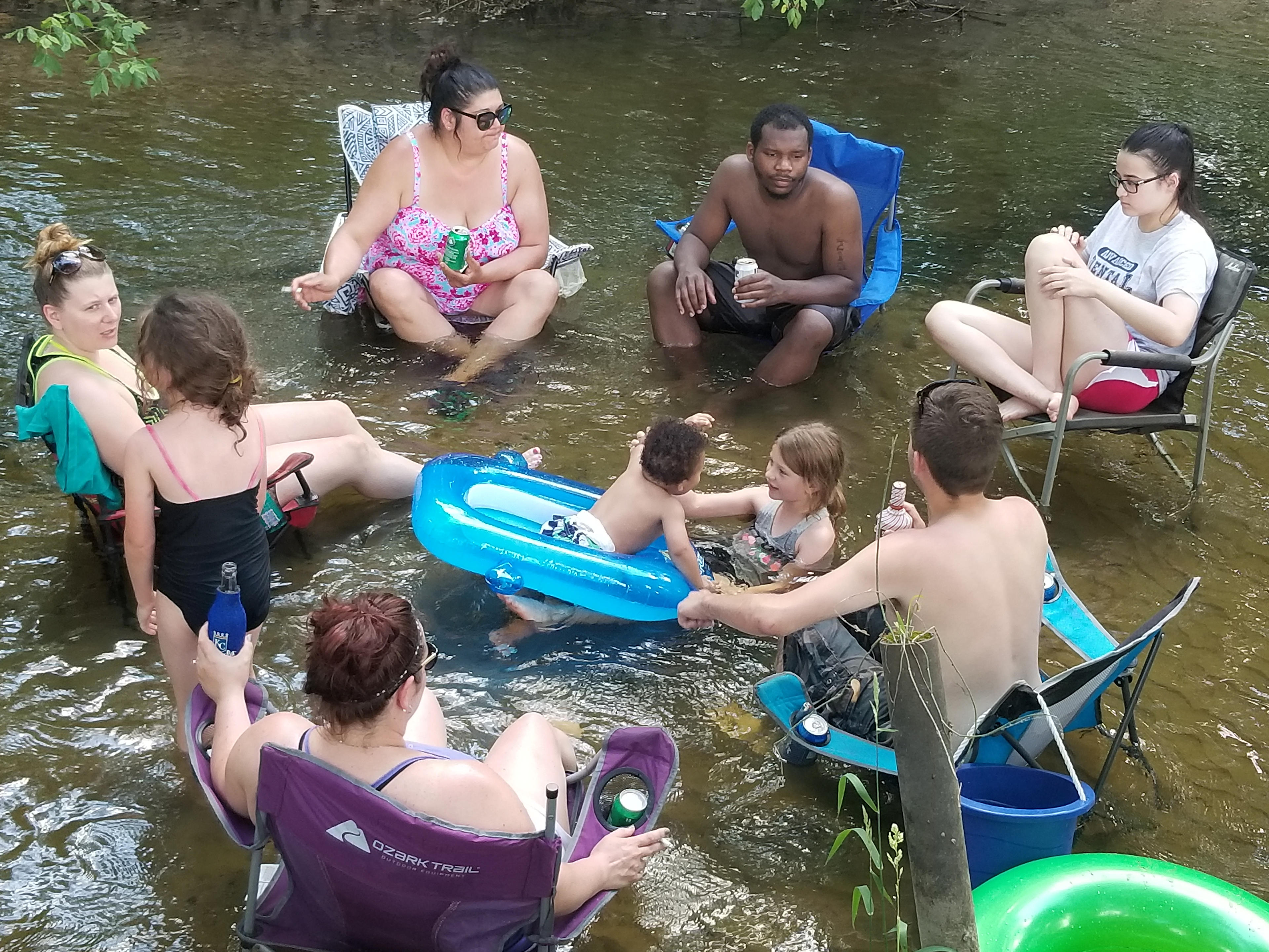 Fun for the adults in the creek