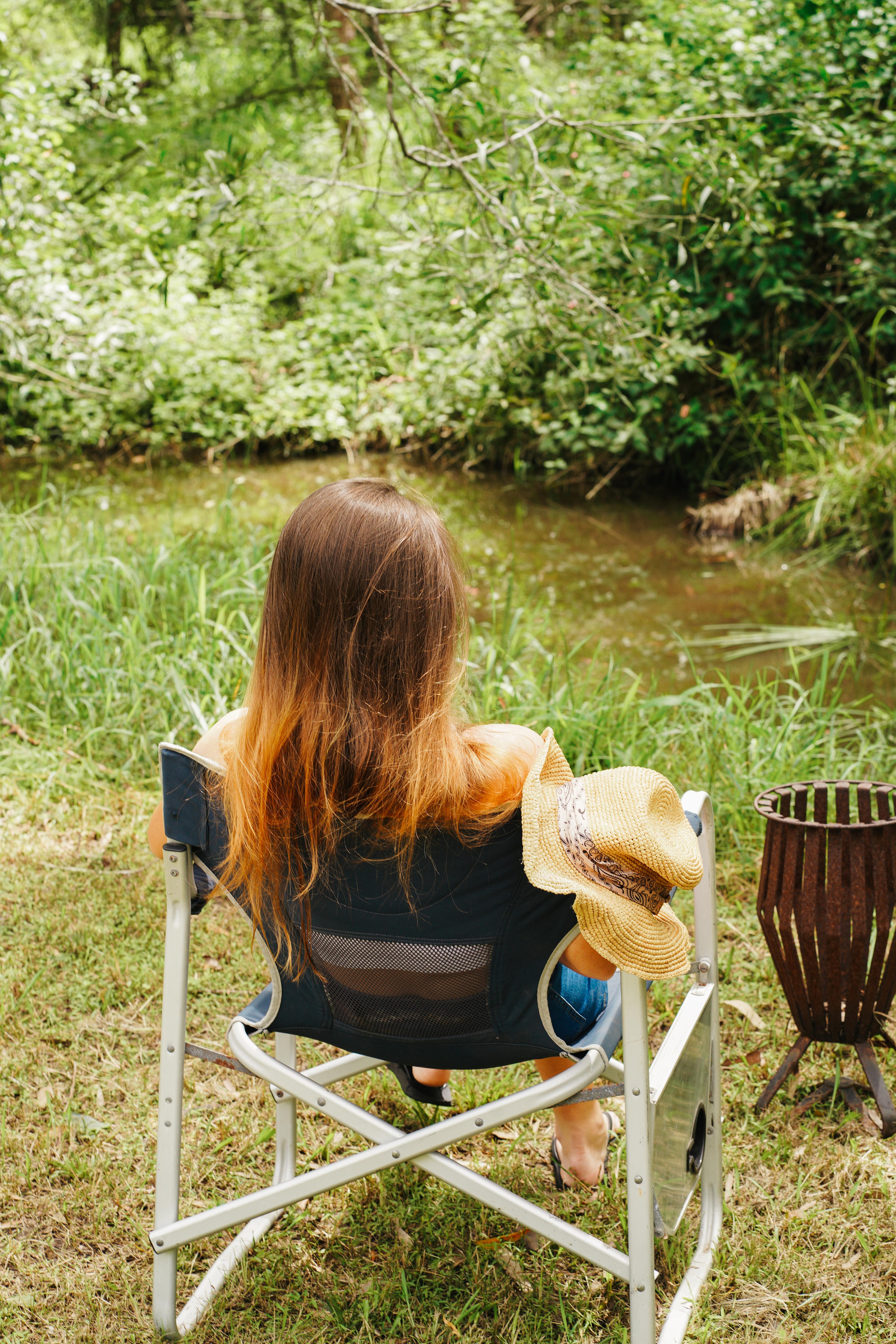enjoying the stream along with the birds