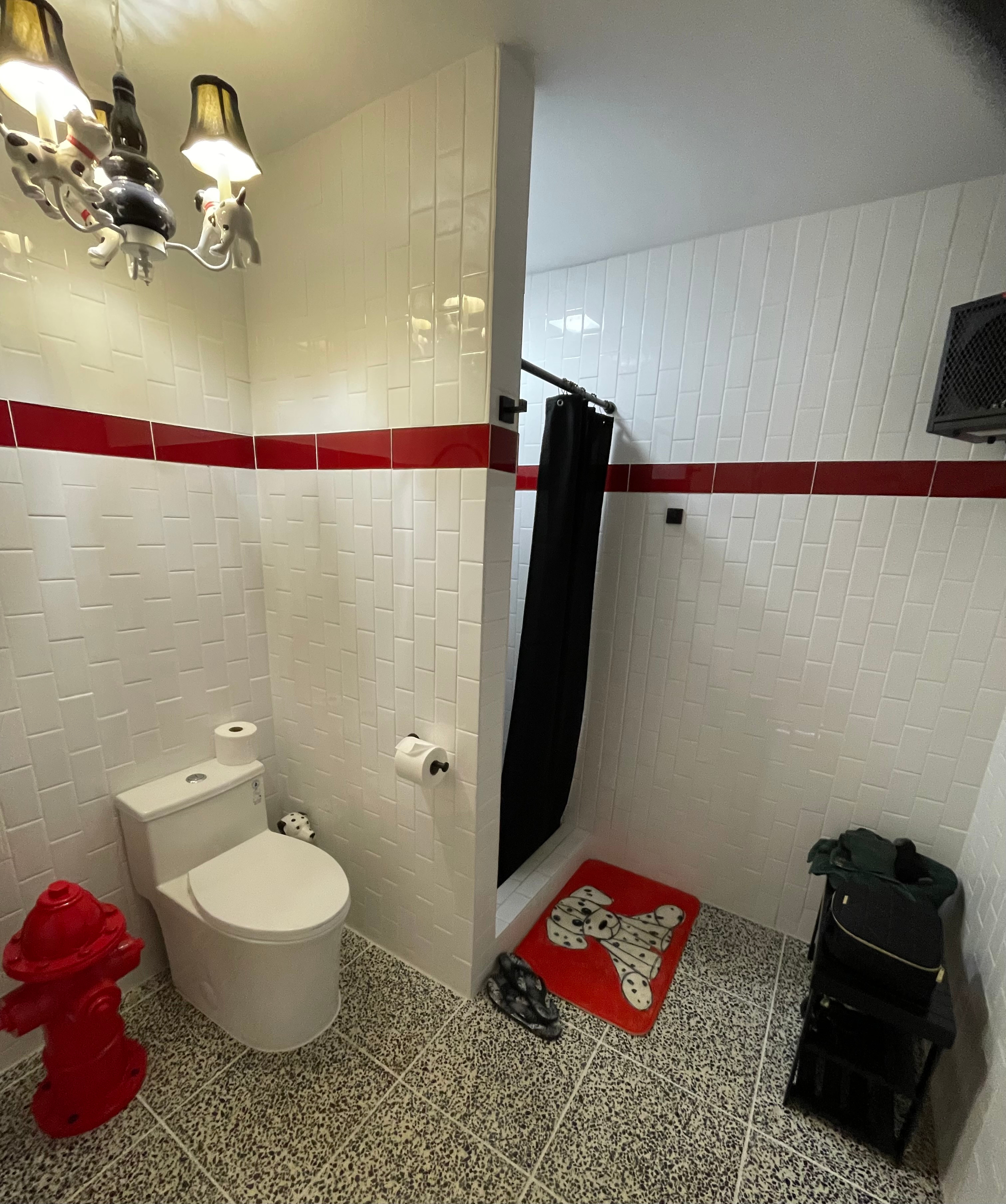 Best bathroom at a campground, glamping!