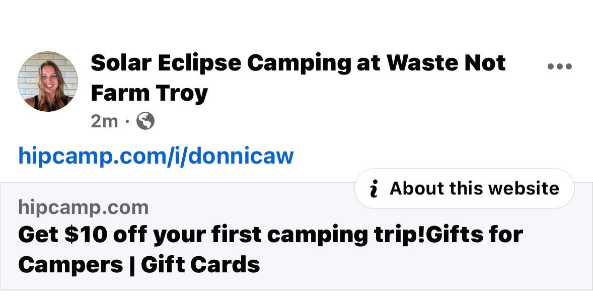 Dark Sky Camping at Waste Not Farm