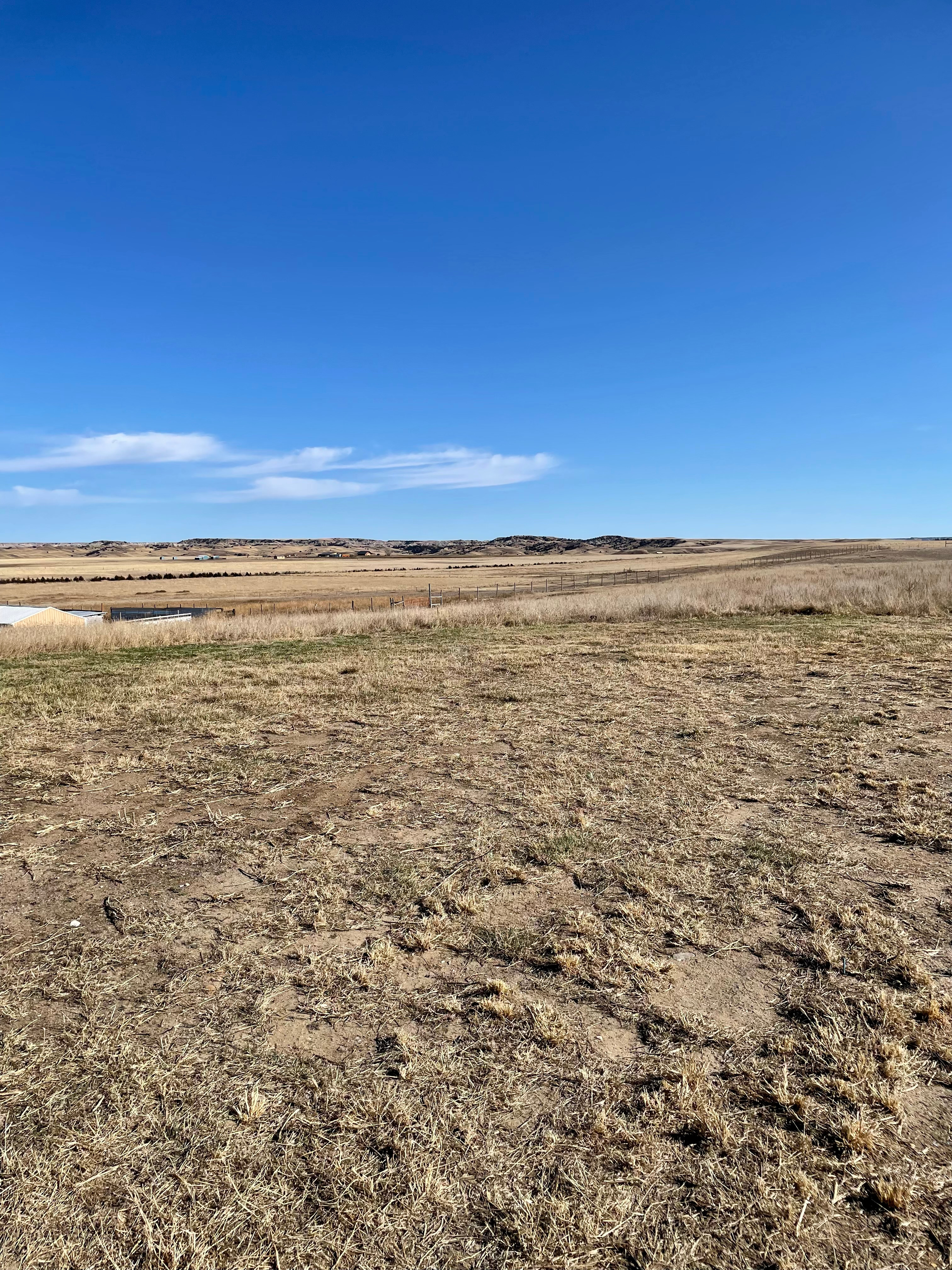 Views, facing southeast, from ARTAX Black Hills+Badlands Camping site.