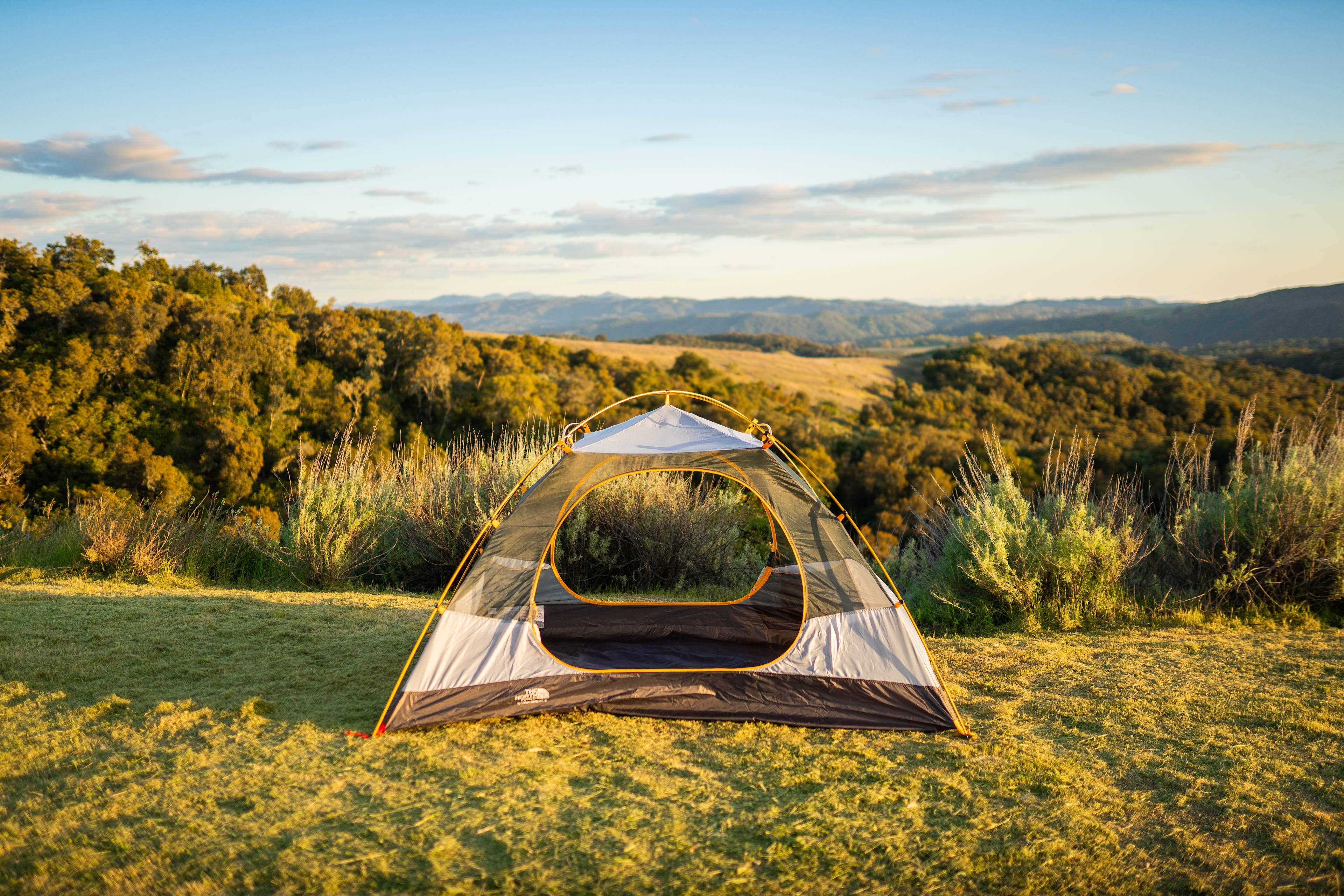 Camp at the top of the hill for the best sunset/sunrise views and stargazing