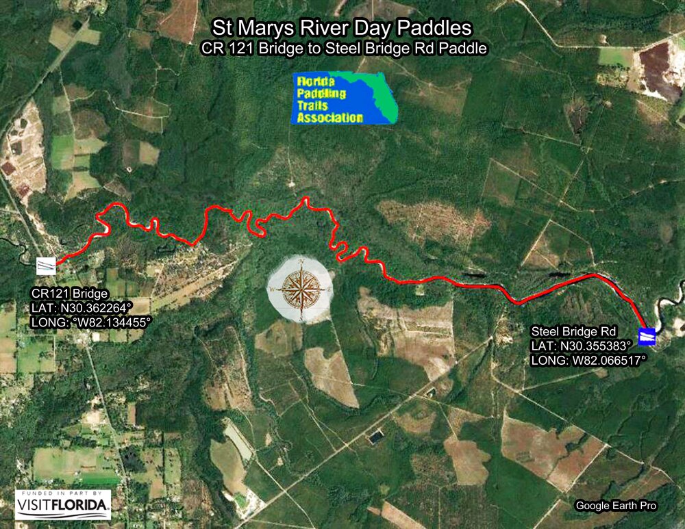 Spend a FULL day on the river! kayak/canoe/jon boat downriver to St Marys Cove (Steel Bridge Rd)
" 1909 Steel Bridge Rd, Macclenny, FL 32063 "